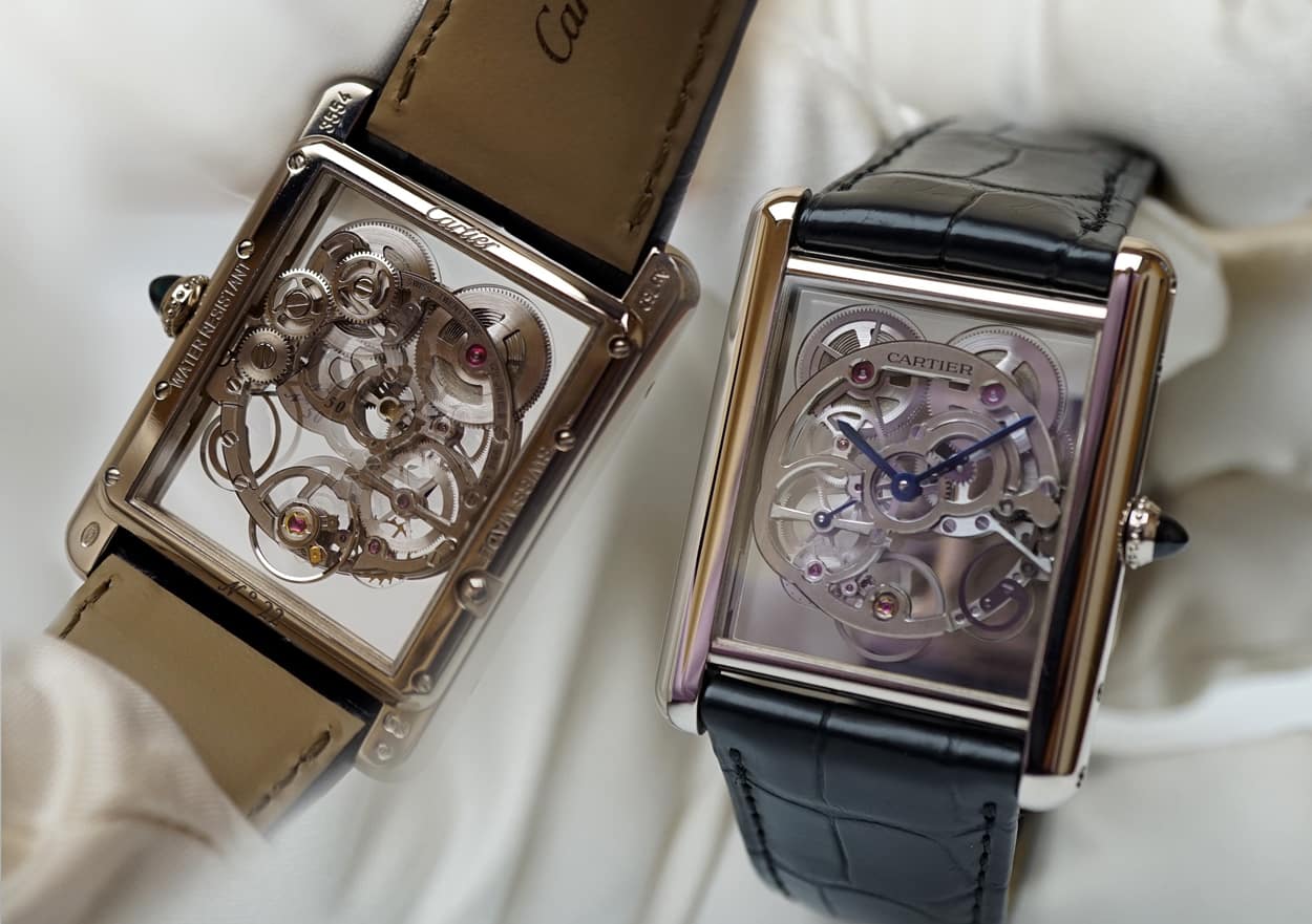 - Louis Cartier Tank Sapphire Crystal, -