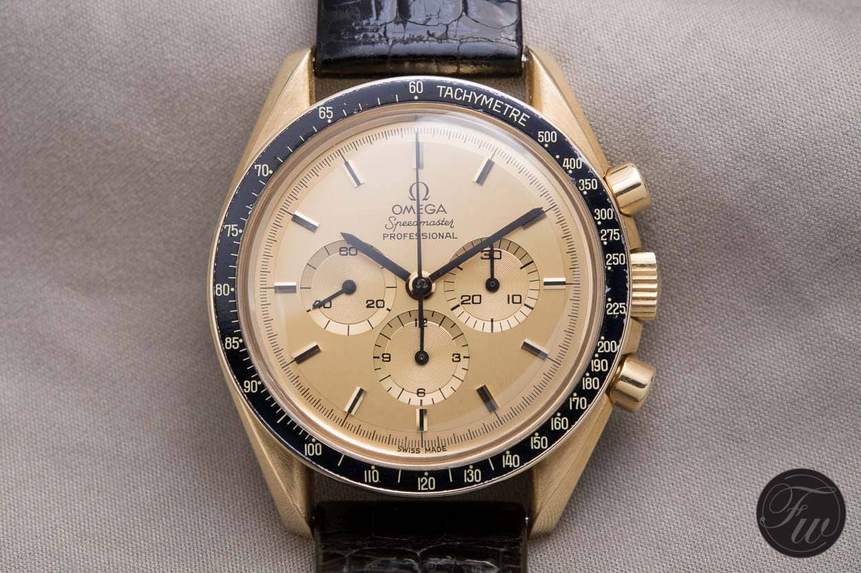Gold Omega Speedmaster Professional Apollo XI 345.0802