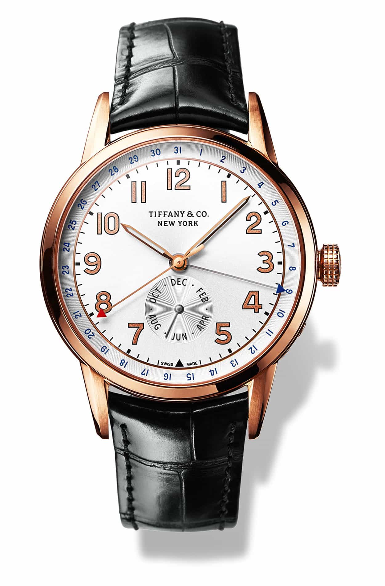 Tiffany CT60 Calendar watch, inspired on the FDR timepiece