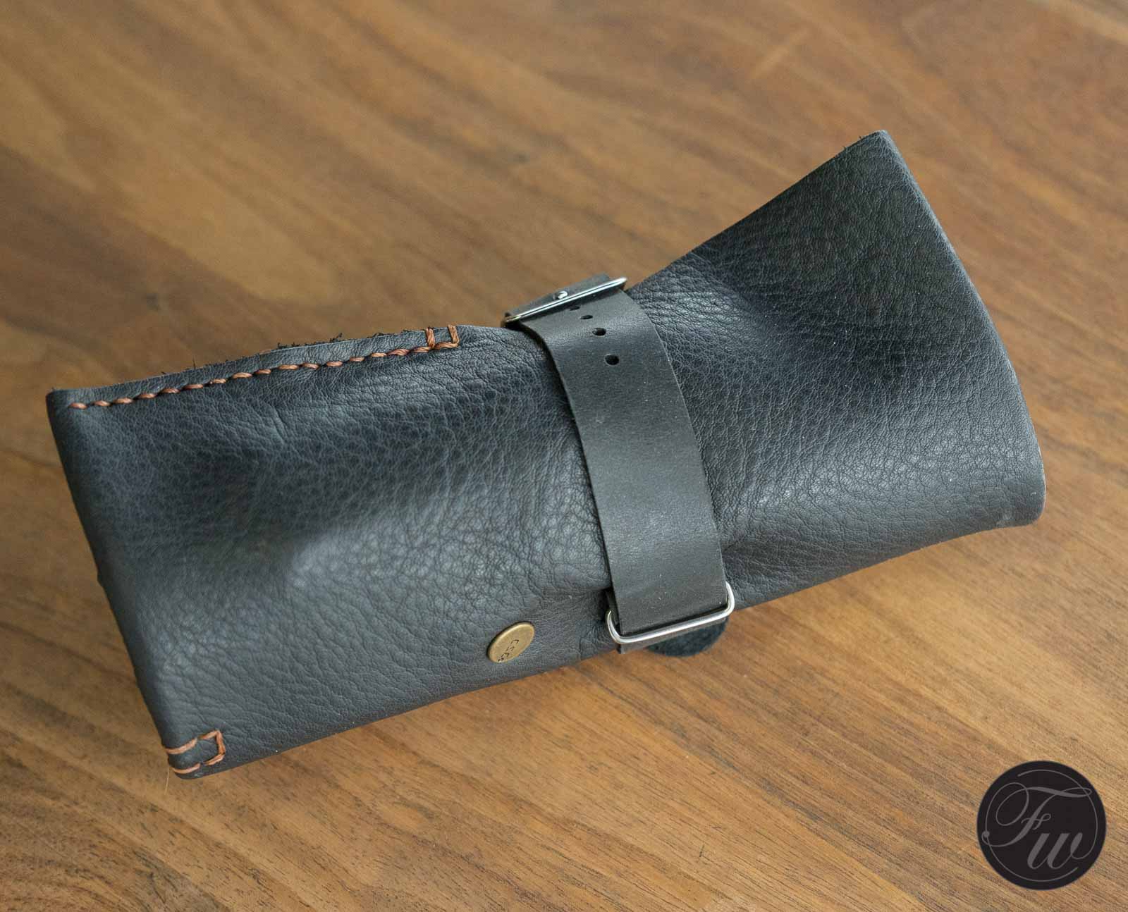Leather watch roll