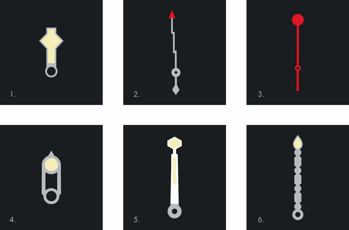 Watches & Pencils 19 Epic watch hands