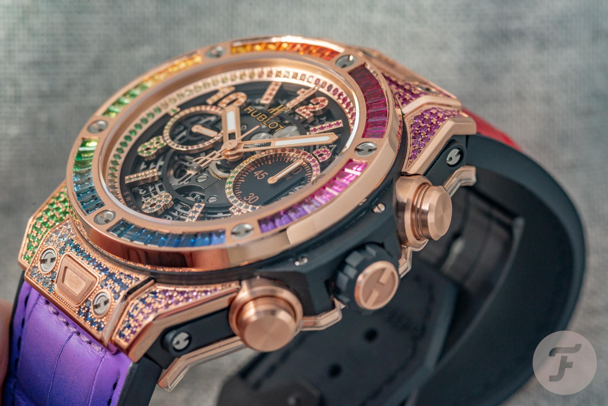 Hublot Big Bang Rainbow King Gold - Rainbow Horlogerie