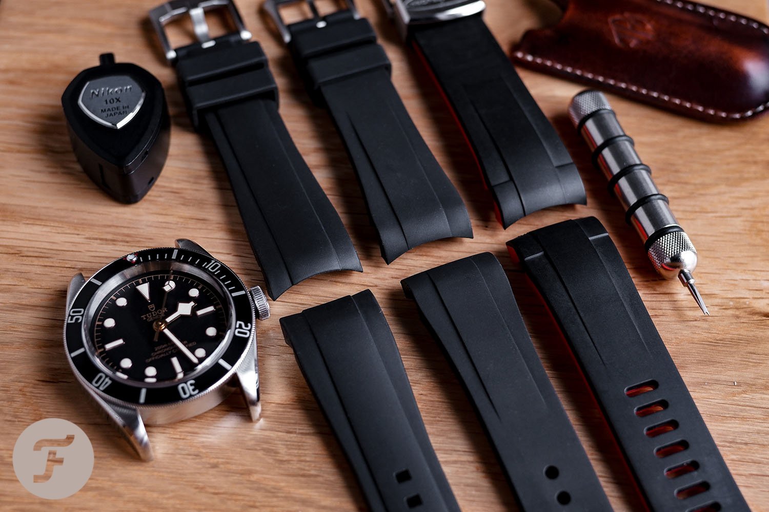 Tudor Black Bay Straps RubberB Crafter Blue Everest Vanguard