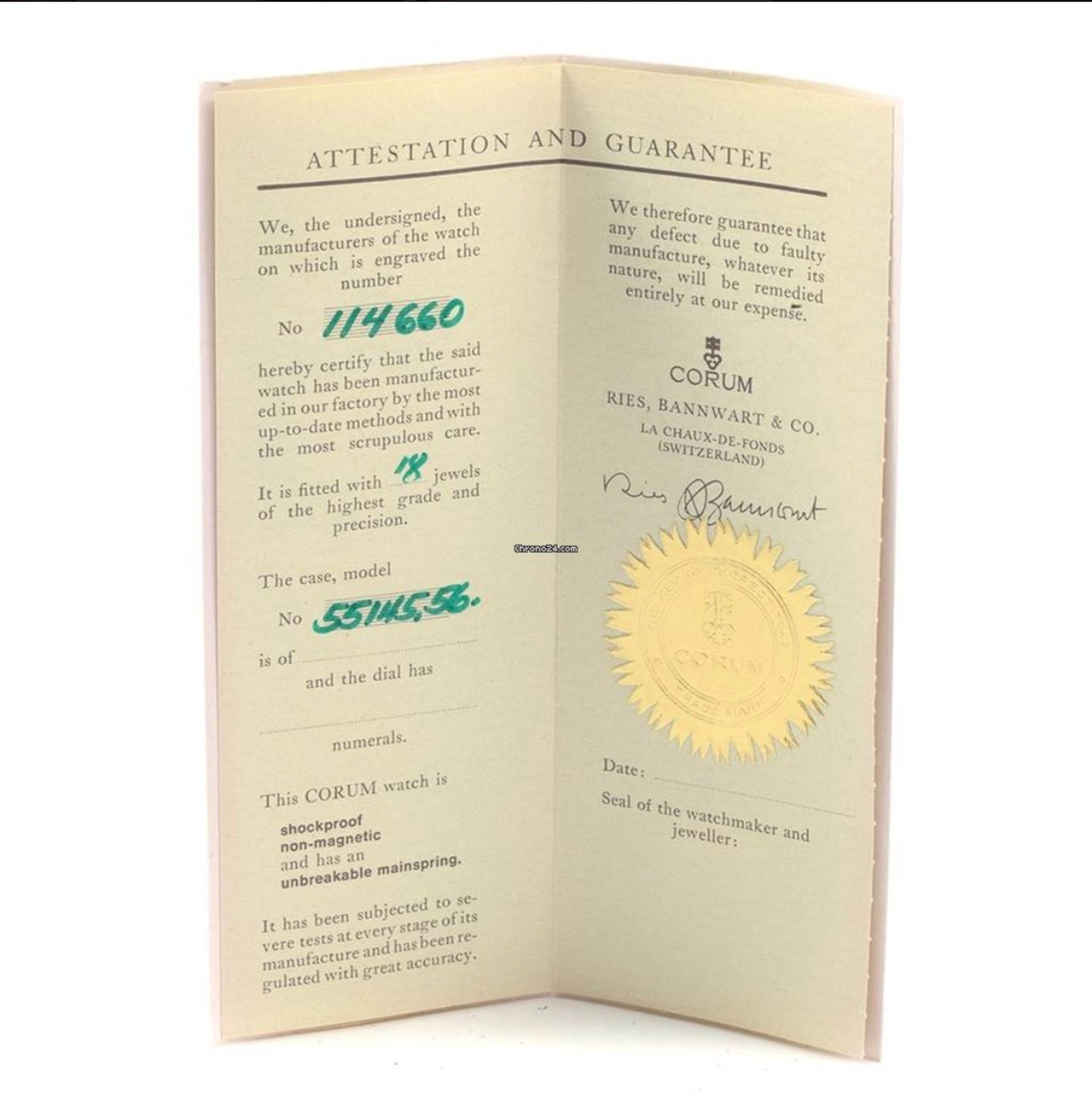 Corum Gold Coin Watch 11