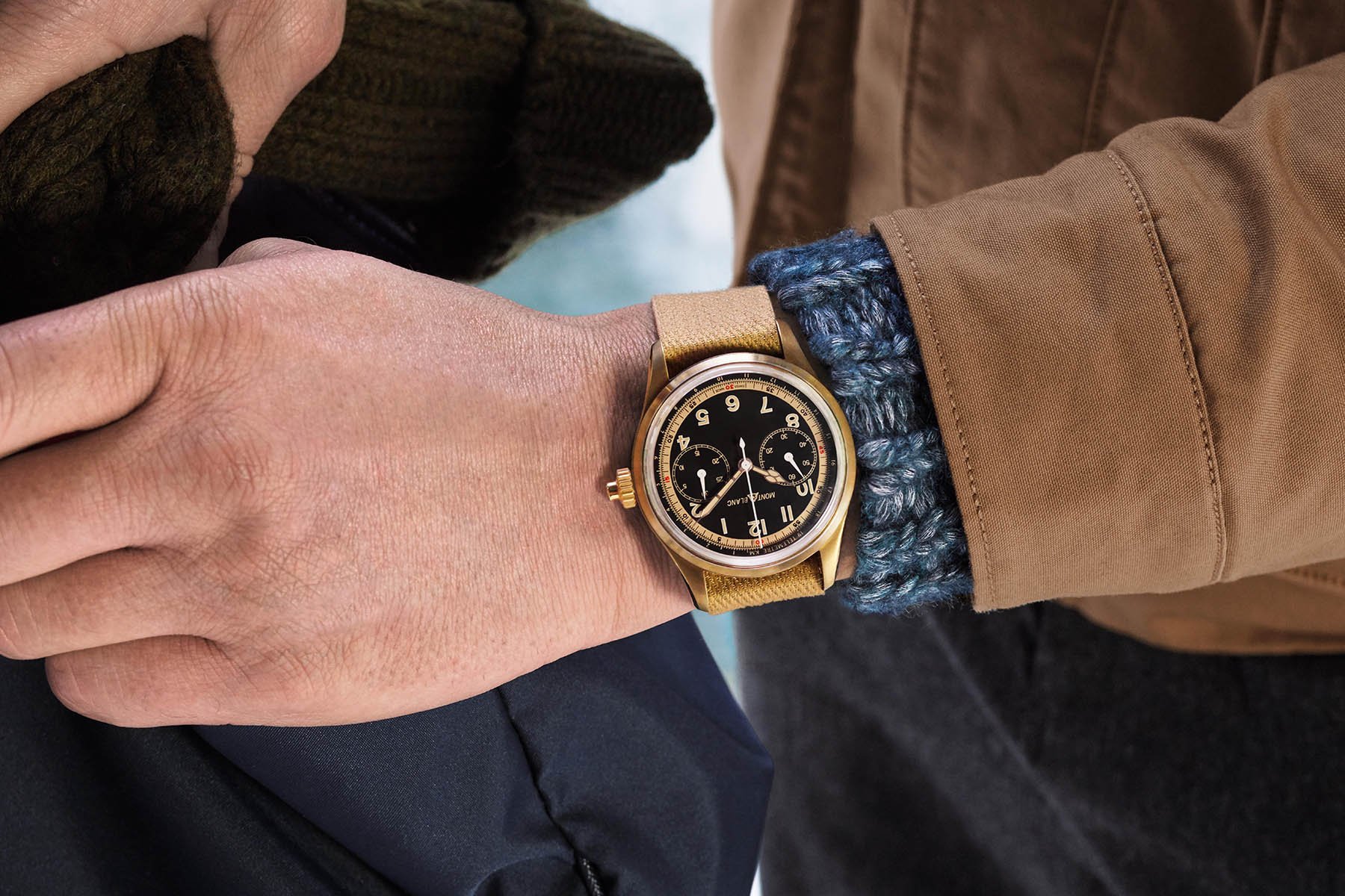 Montblanc 1858 on sale chronograph bronze