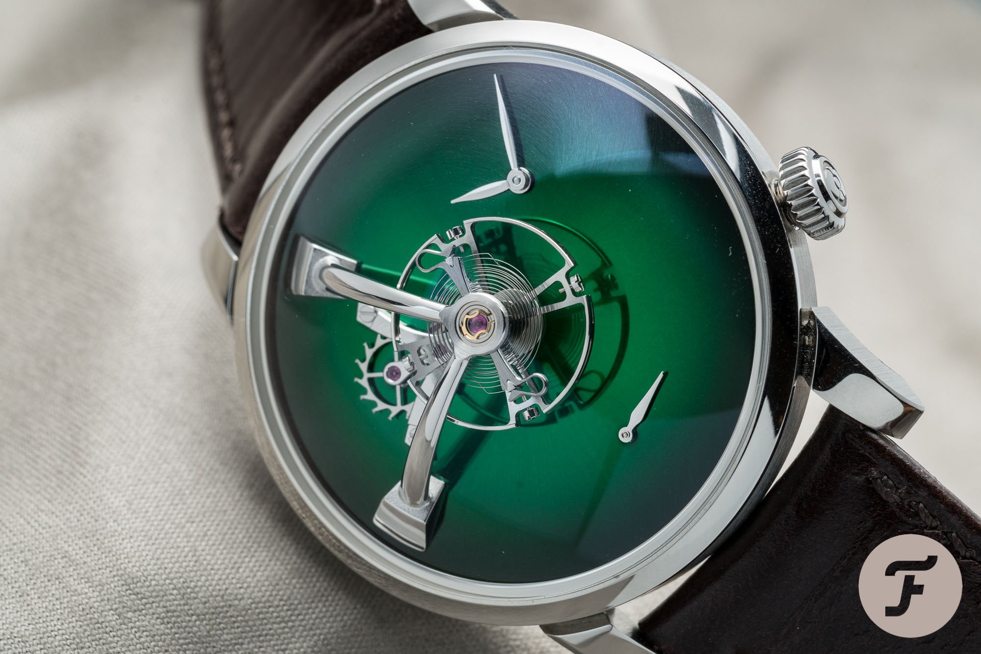 MB&F MBandF LM101 MBF x H. Moser Cosmic Green 51.SL.MG.002