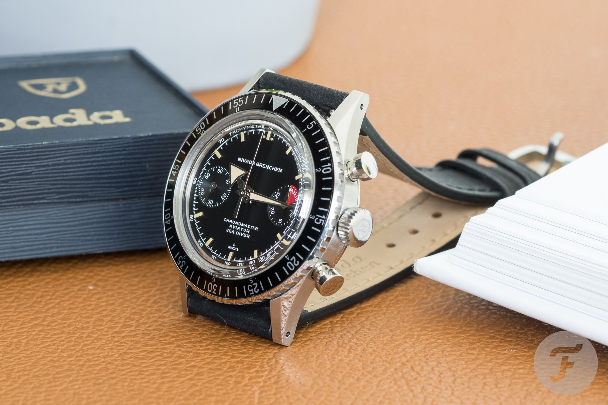 Nivada Grenchen Chronomaster Broad Arrow