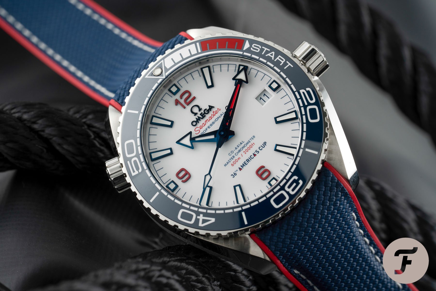 Pre-Owned Omega Seamaster Planet Ocean 600M America's Cup Limited Edition  215.32.43.21.04.001