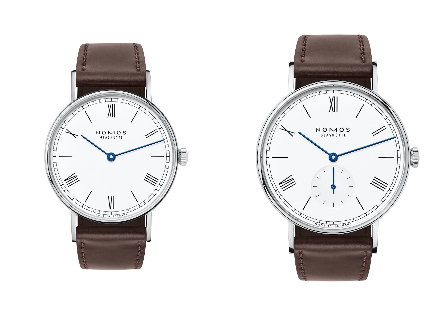 NOMOS Glash tte Ludwig 38 And 33 Duo Enamel White Editions