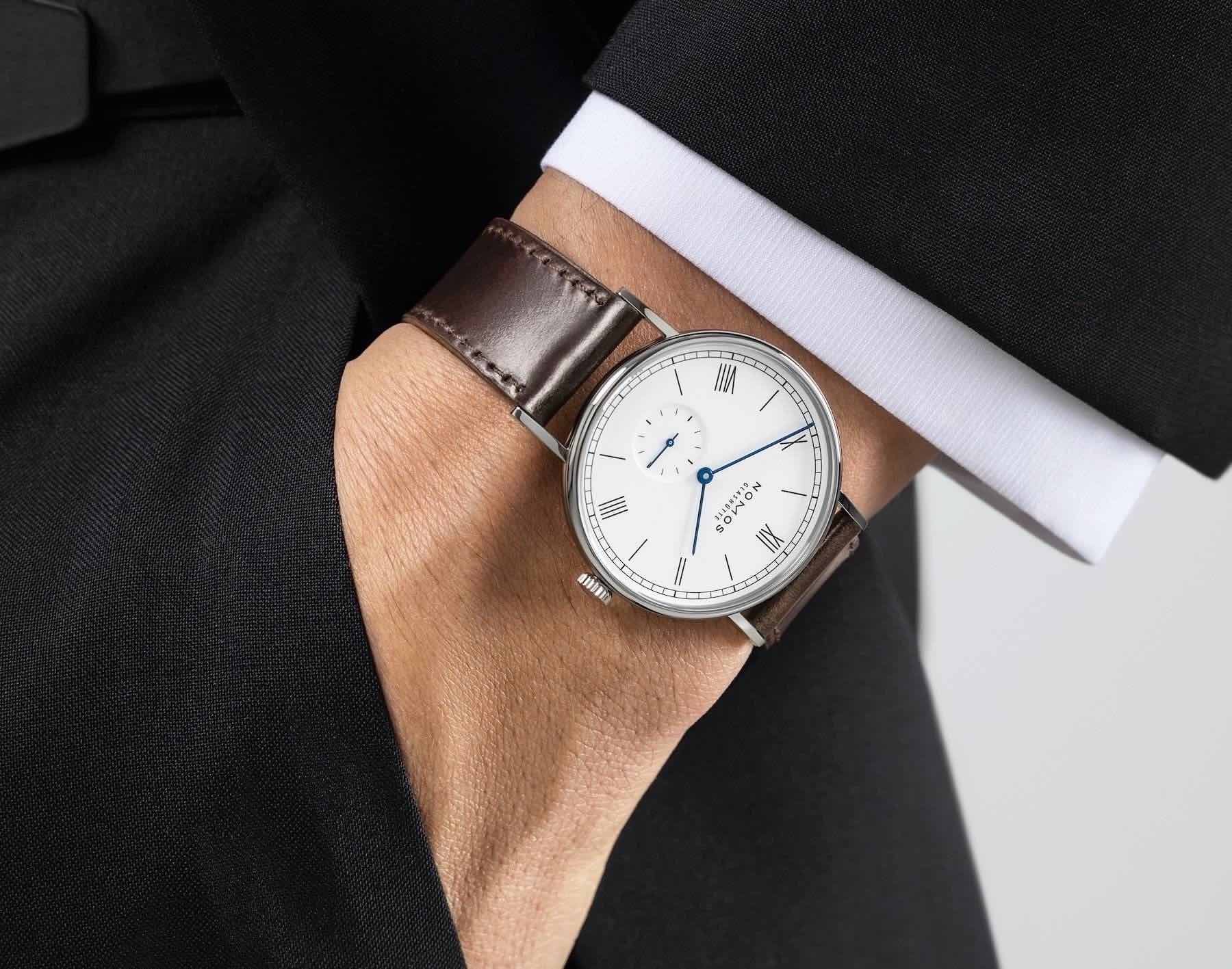 NOMOS Glash tte Ludwig 38 And 33 Duo Enamel White Editions