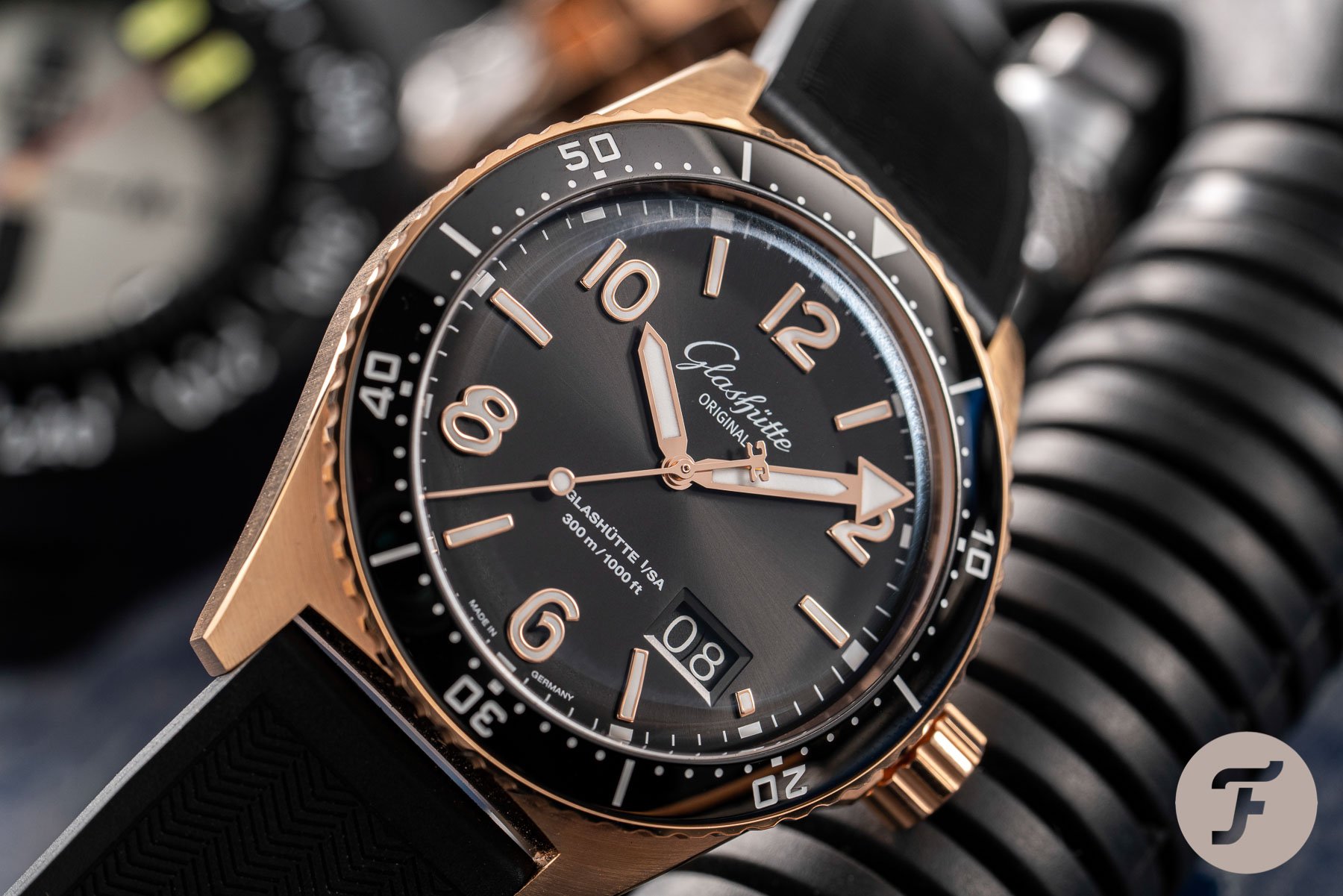 Rose Gold Glashuette Seaq Glashutte Seaq Panorama Date Bicolor