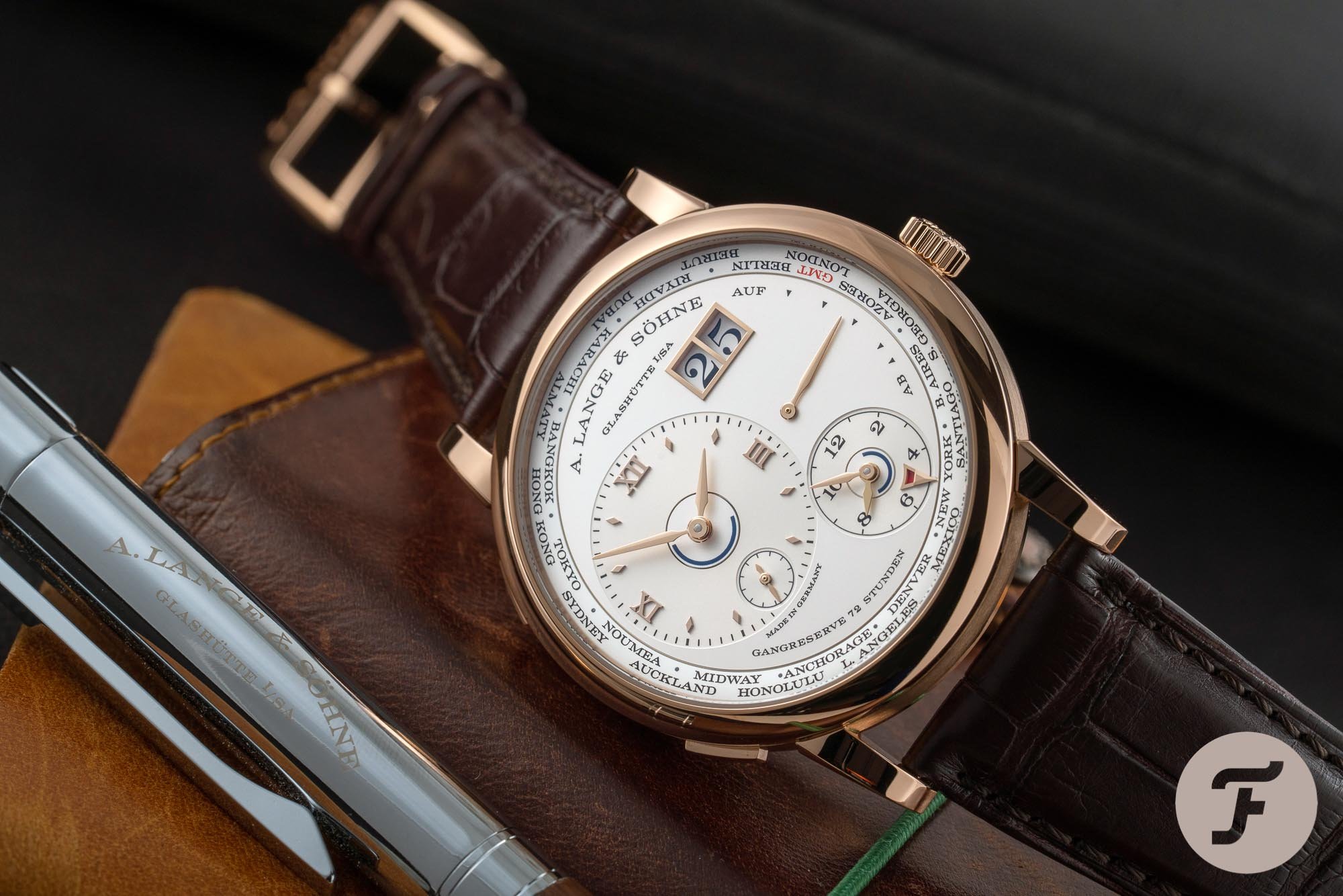 A. Lange & Söhne Lange 1 Time Zone Pink Gold