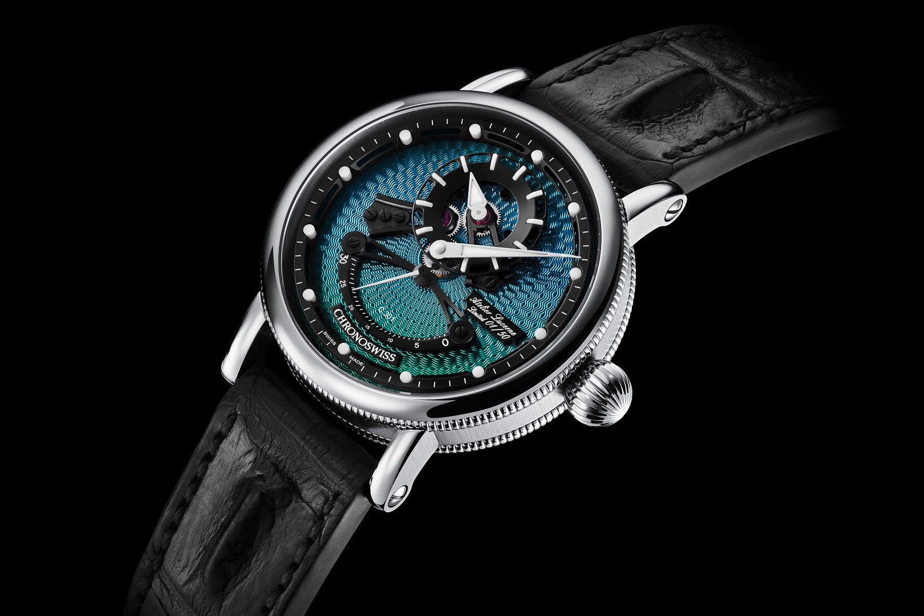 Chronoswiss Open Gear ReSec Paraiba Watch 3