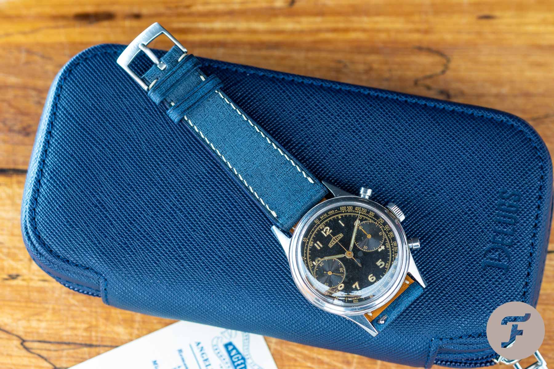 Nubuck Leather Strap (Slate Blue) - Monstraps