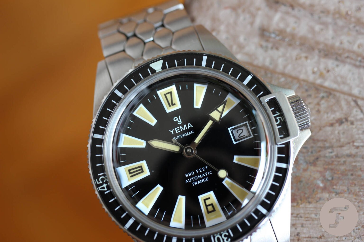 Couronne Acier YEMA 5.8mm Pour Montre Skin Diver Pré-Superman - Neuf Vintage Années 60, Tube 2.5