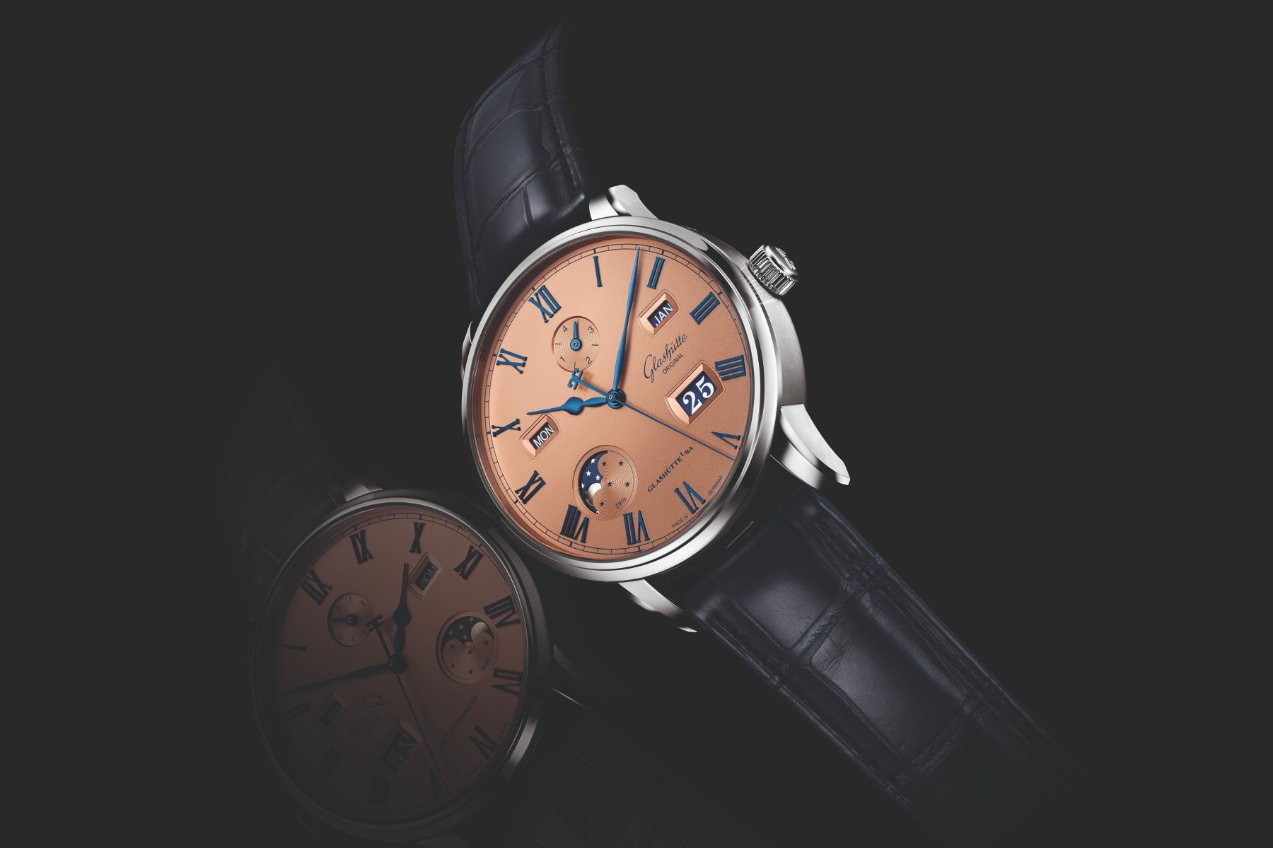 Glashütte Original Senator Excellence Perpetual Calendar Salmon