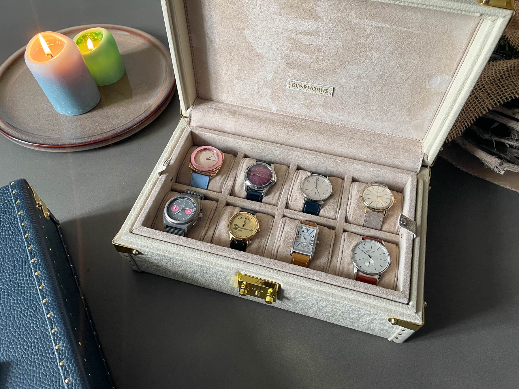 Petra Saffiano Watch Case