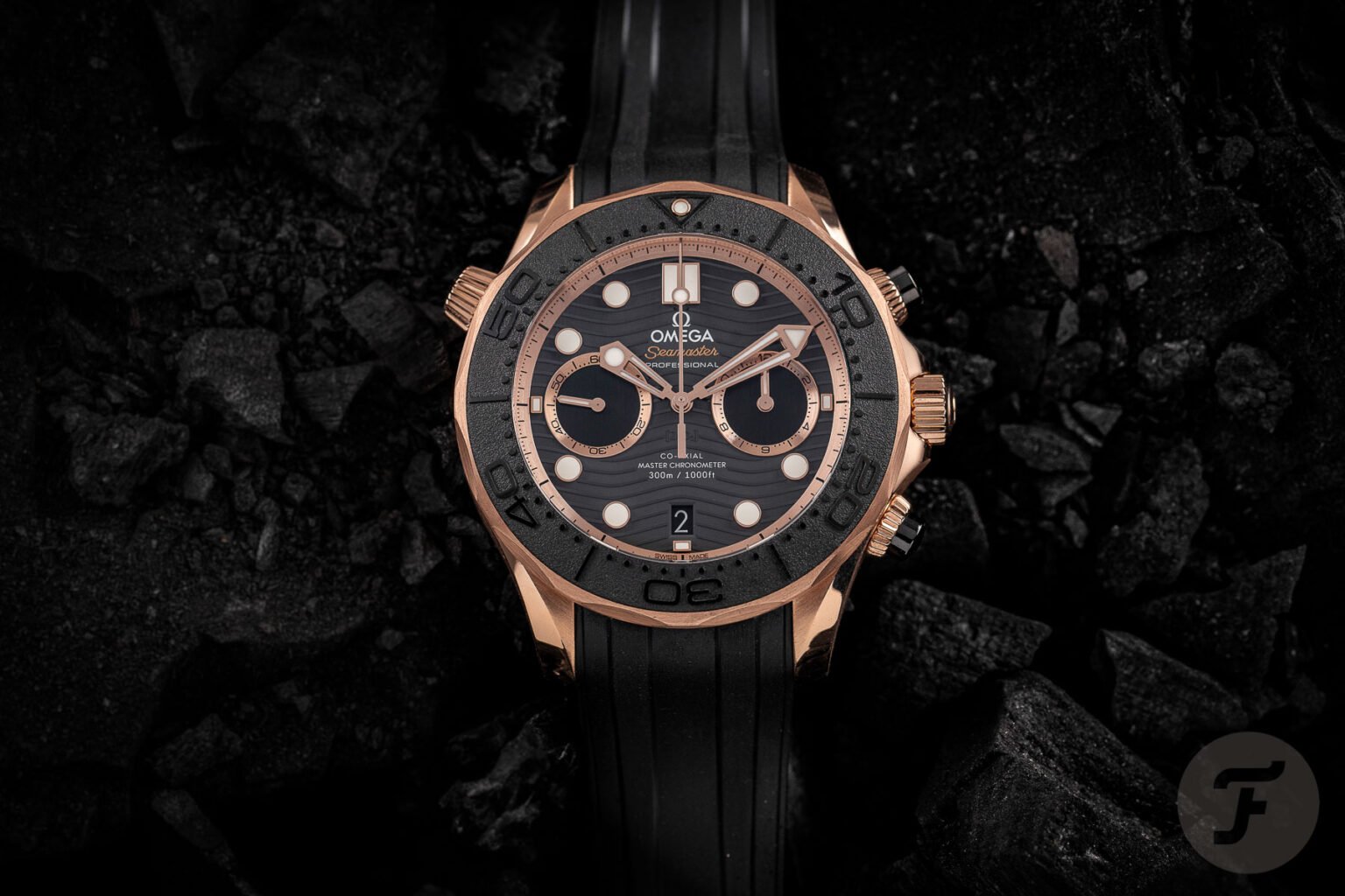 【F】 This Omega Seamaster Gold Chronograph Has Great Power