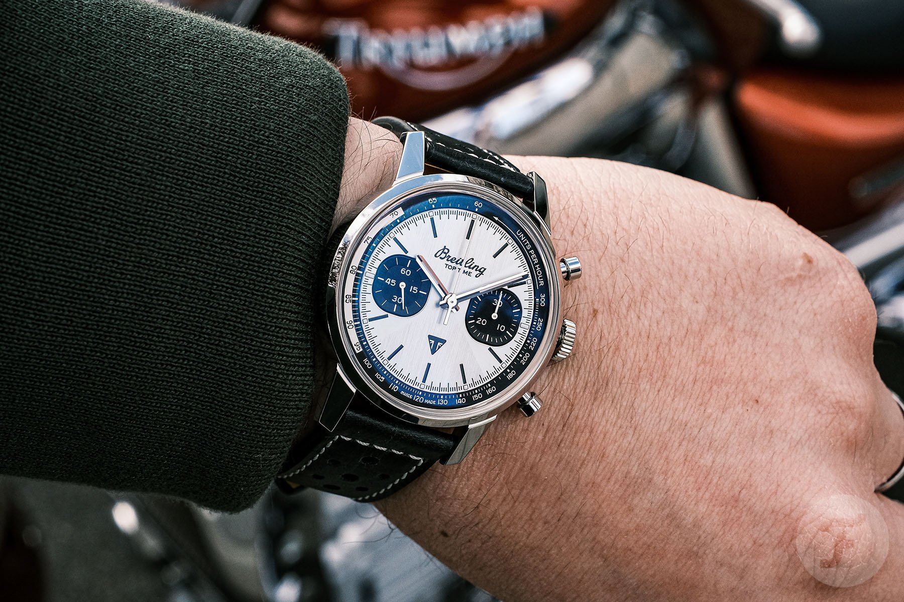 Limited edition Triumph Speed Twin Breitling and Top Ti