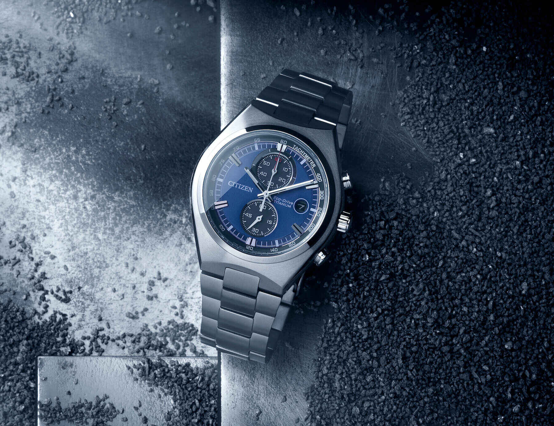 F】 Citizen CA7090 Chronograph In Super Titanium
