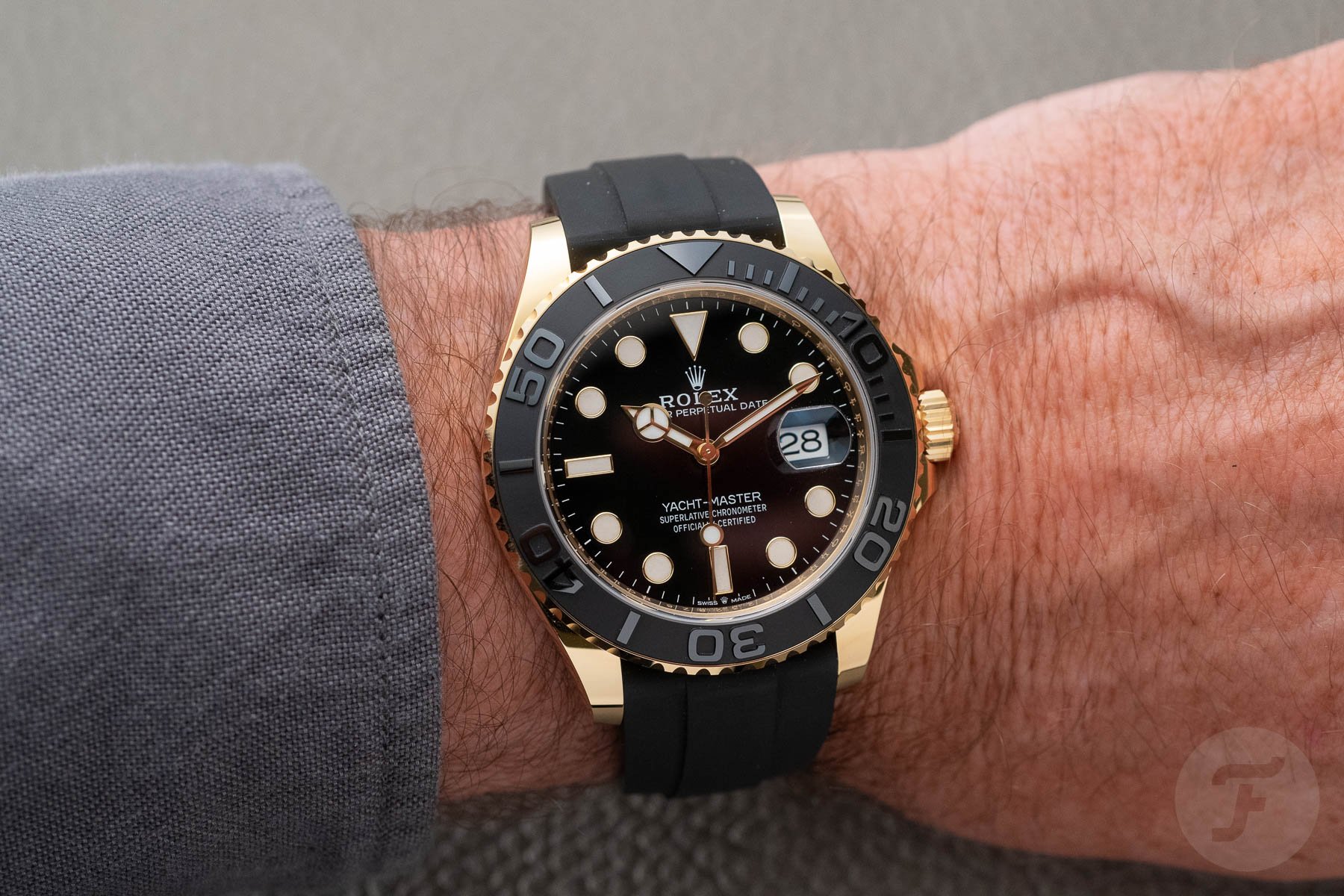 F】 Rolex Yacht-Master 42 In Yellow Gold (2022)