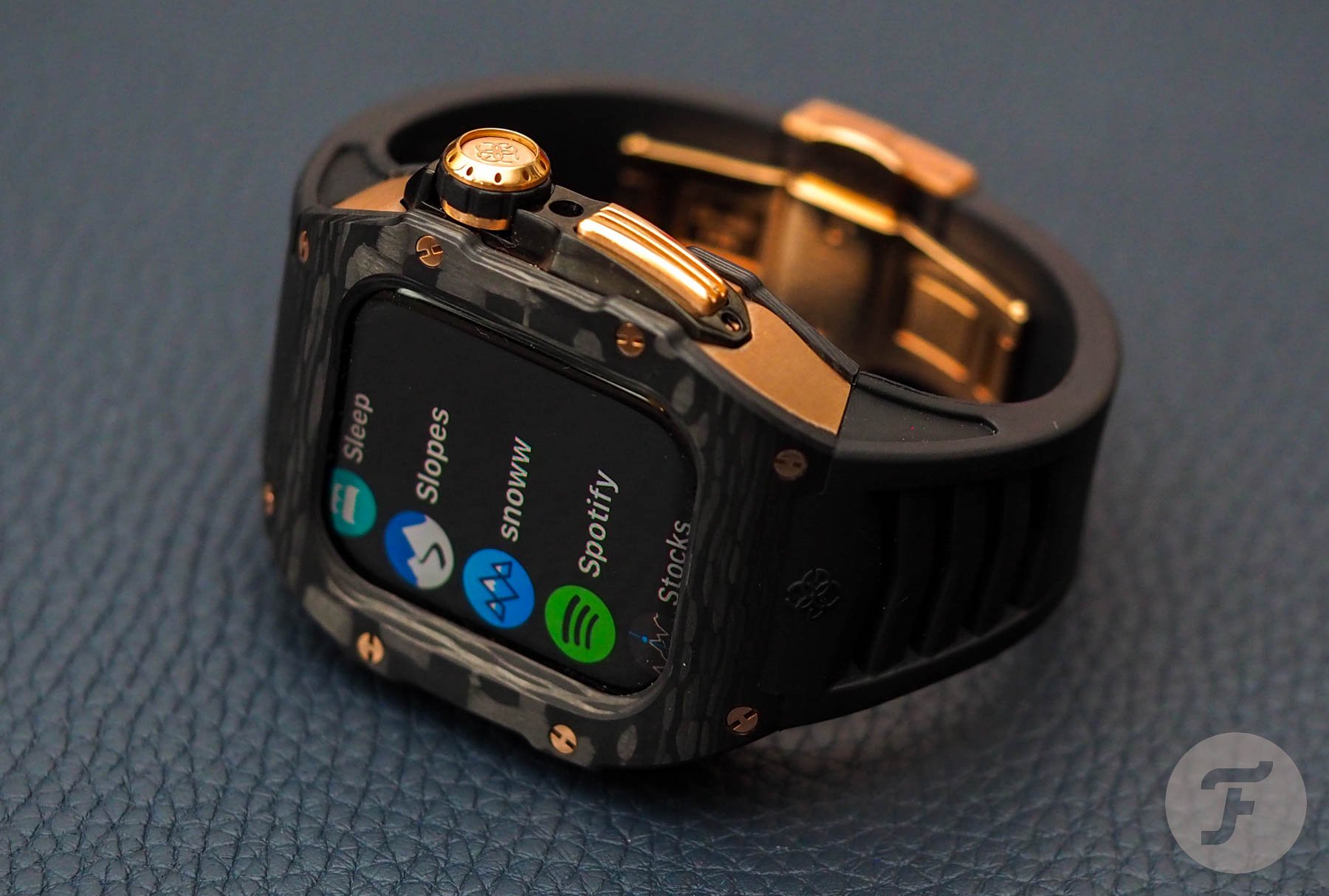 F】 Golden Concept Apple Watch Case RSC Onyx Black — Hands-On