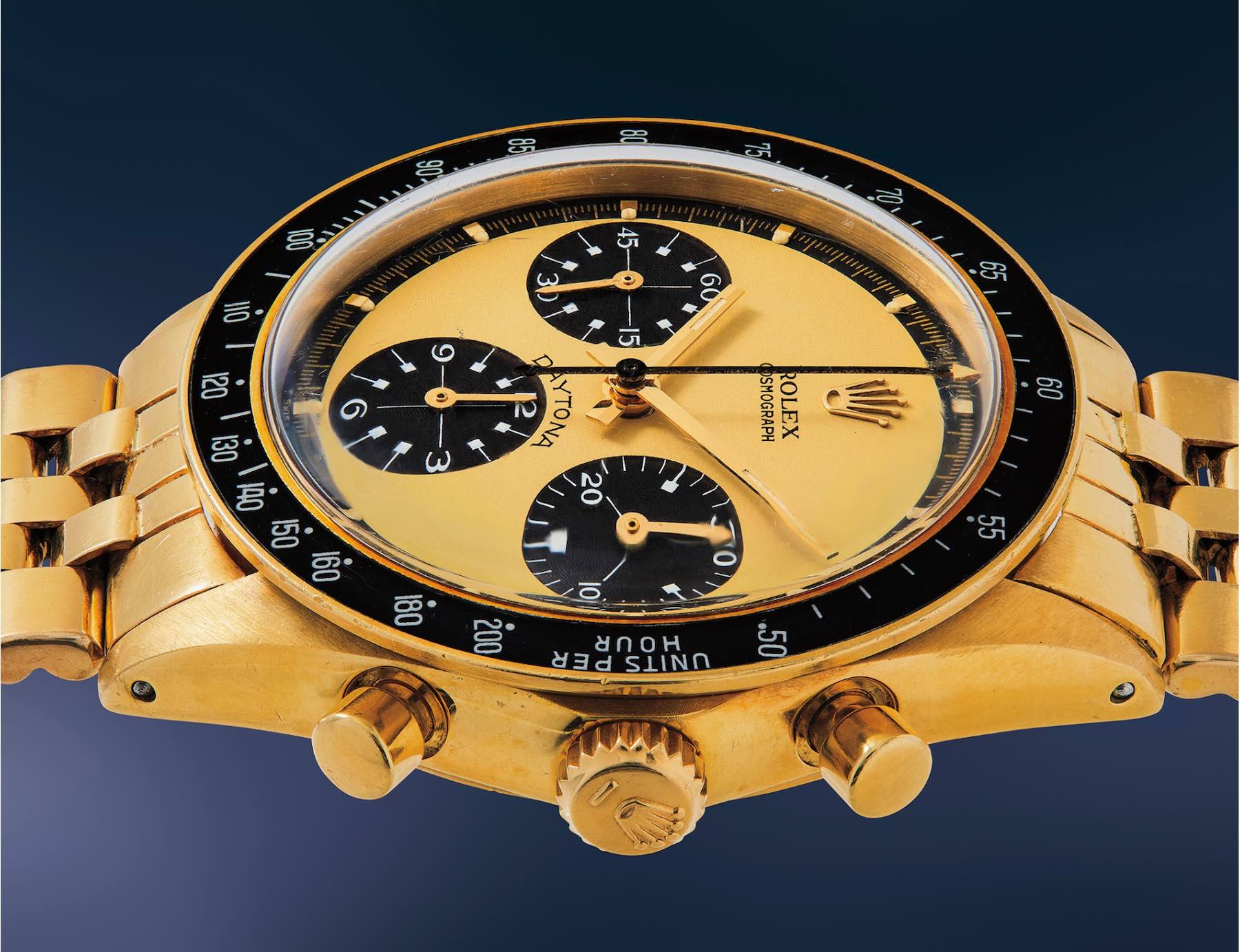 Phillips New York Auction SIX Lot 111 Rolex Paul Newman Daytona Lemon Dial Watch