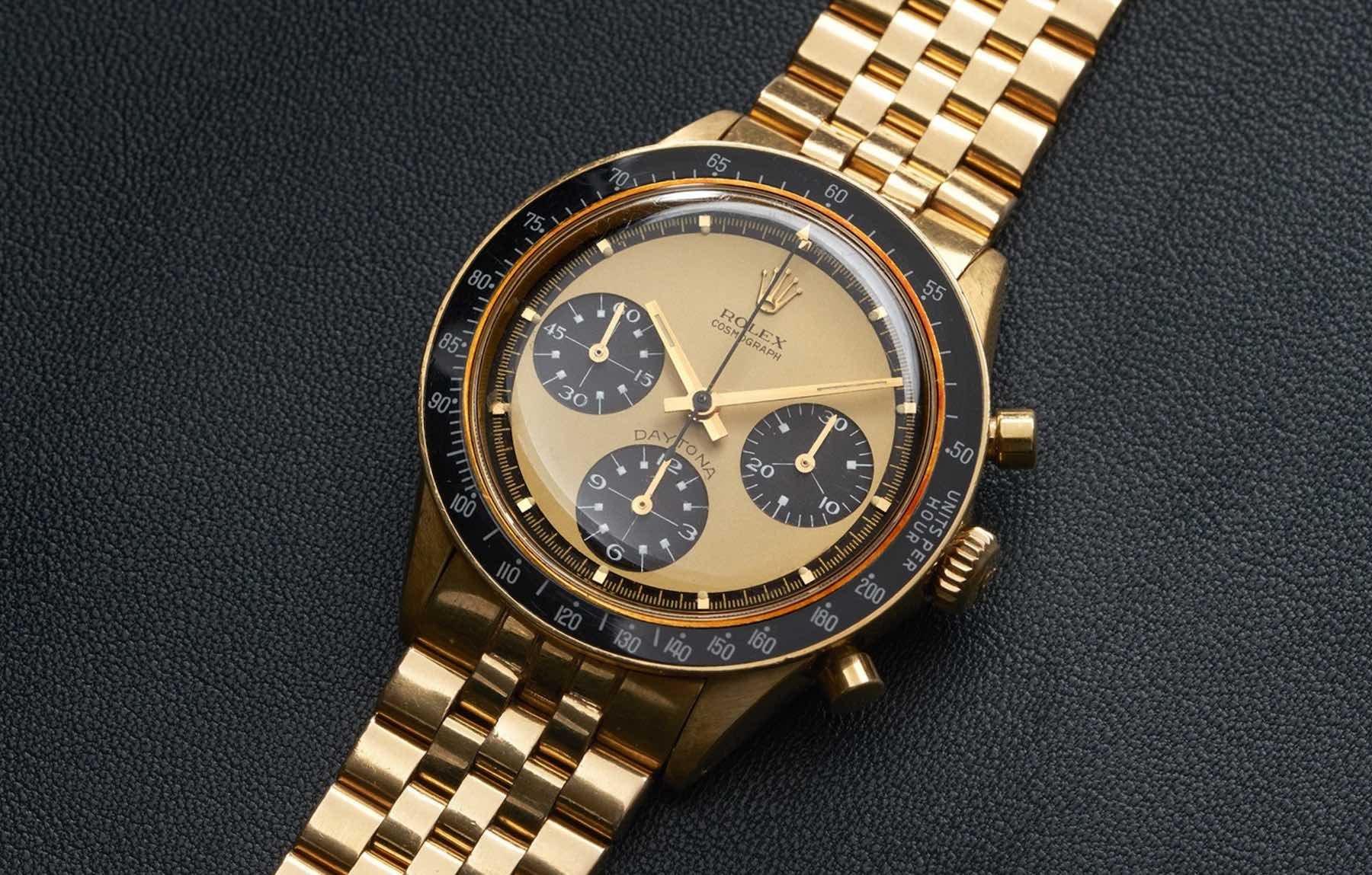 Phillips New York Auction SIX Lot 111 Rolex Paul Newman Daytona Lemon Dial Watch