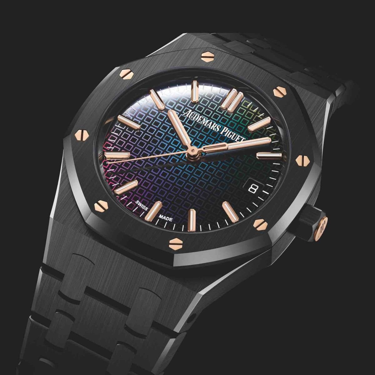 Audemars Piguet Royal Oak Selfwinding 34mm Black Ceramic Carolina Bucci Limited Edition Watch