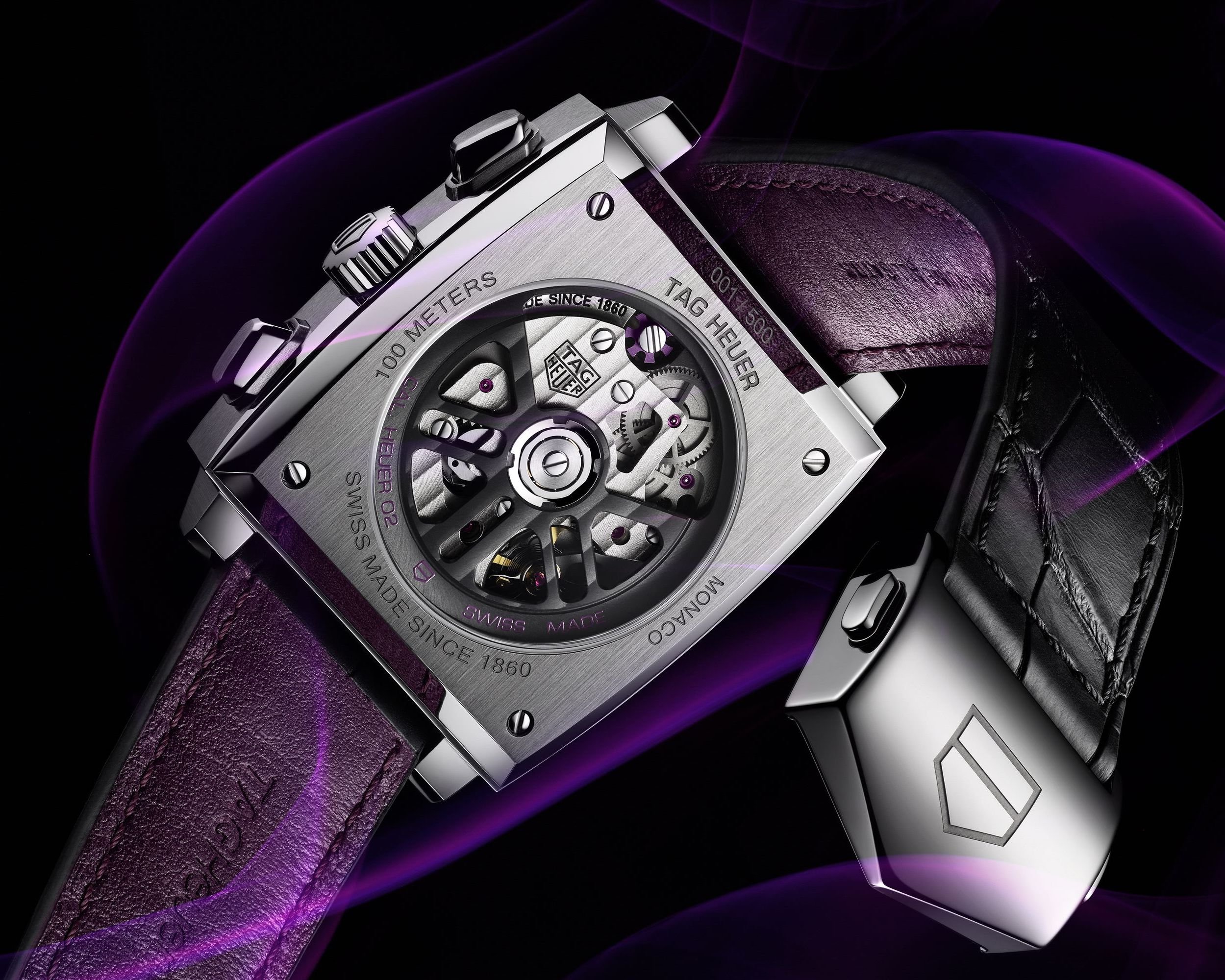TAG Heuer Monaco Purple Dial Limited Edition Chronograph Watch