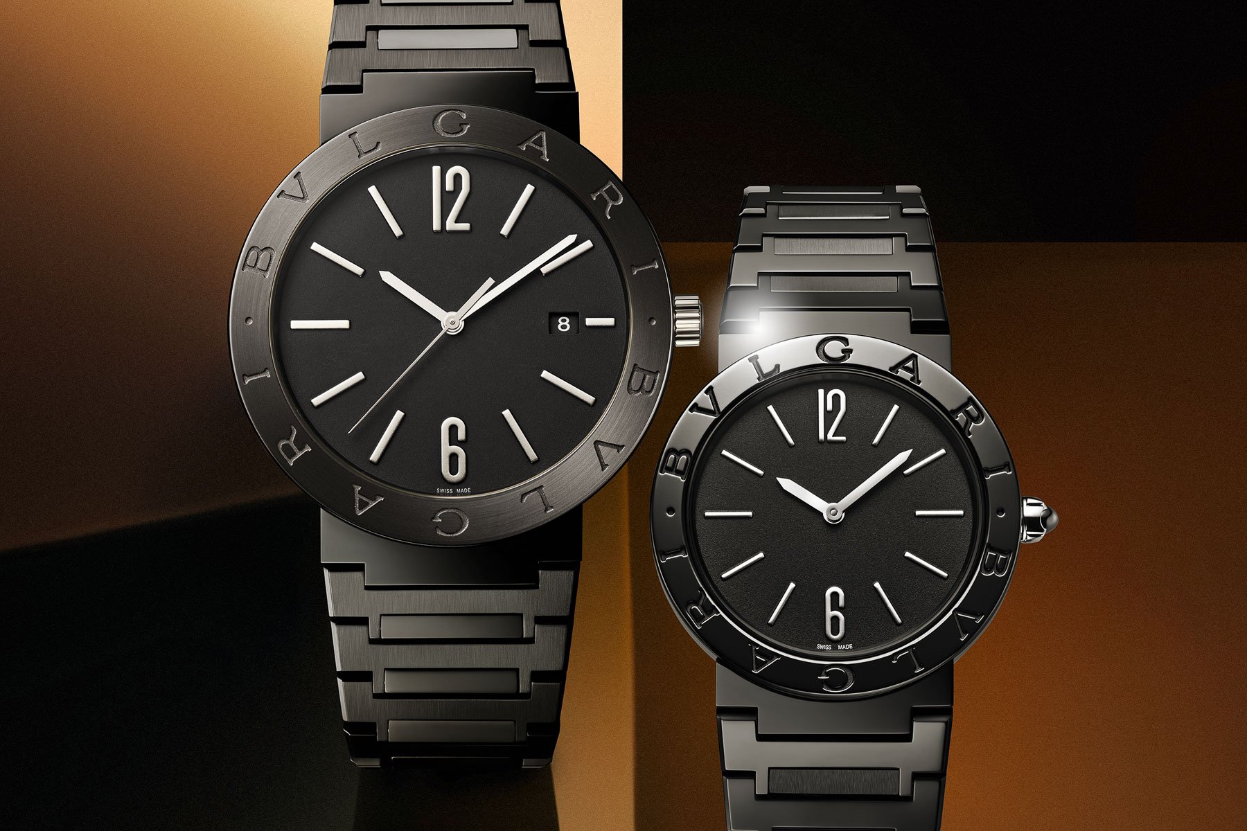 Bulgari Bulgari Watches In Bronze & Black DLC For 2018