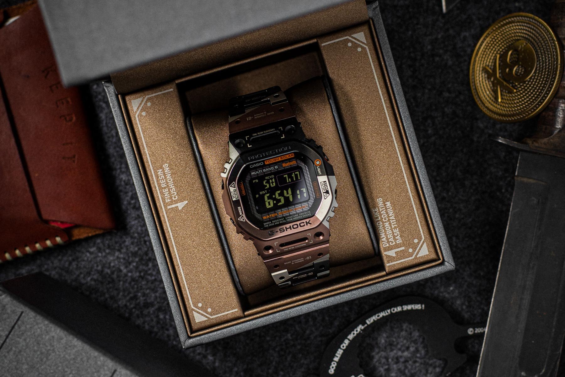F】 The G-Shock GMW-B5000TVB-1ER Titanium Virtual Armor F】 The G-Shock GMW-B5000TVB-1ER Titanium Virtual Armor