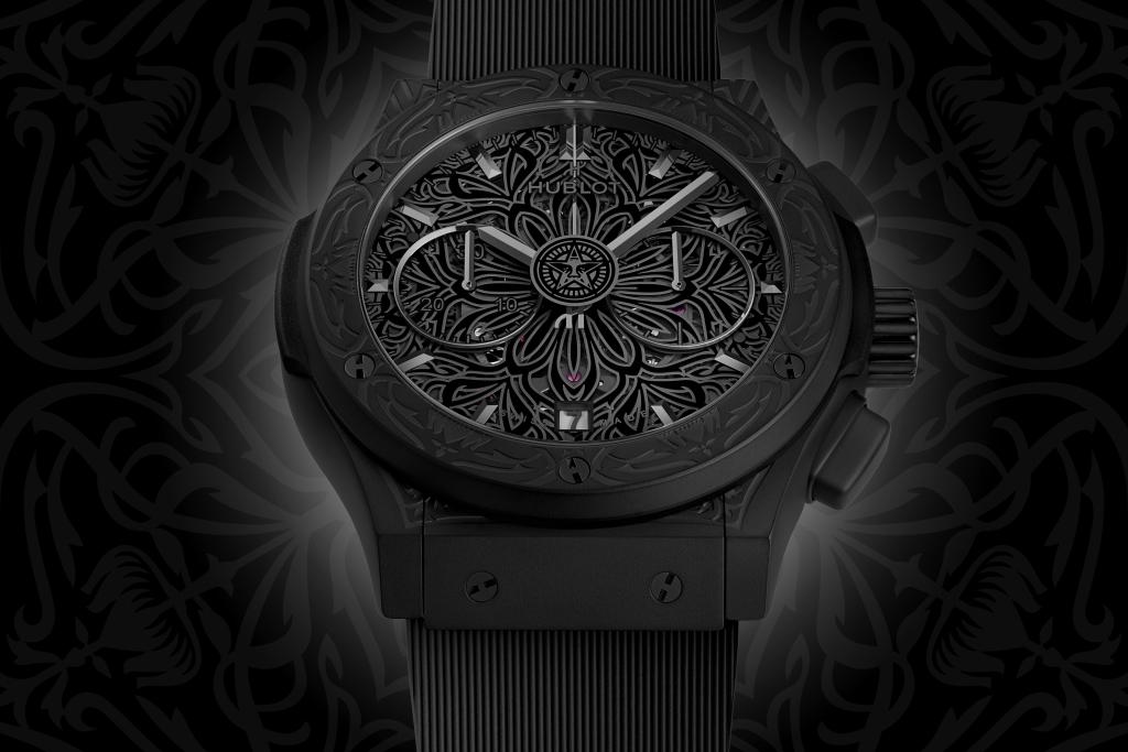 Hands-On: Limited-Edition Hublot Classic Fusion Aerofusion Chronograph All  Black Shepard Fairey Watch