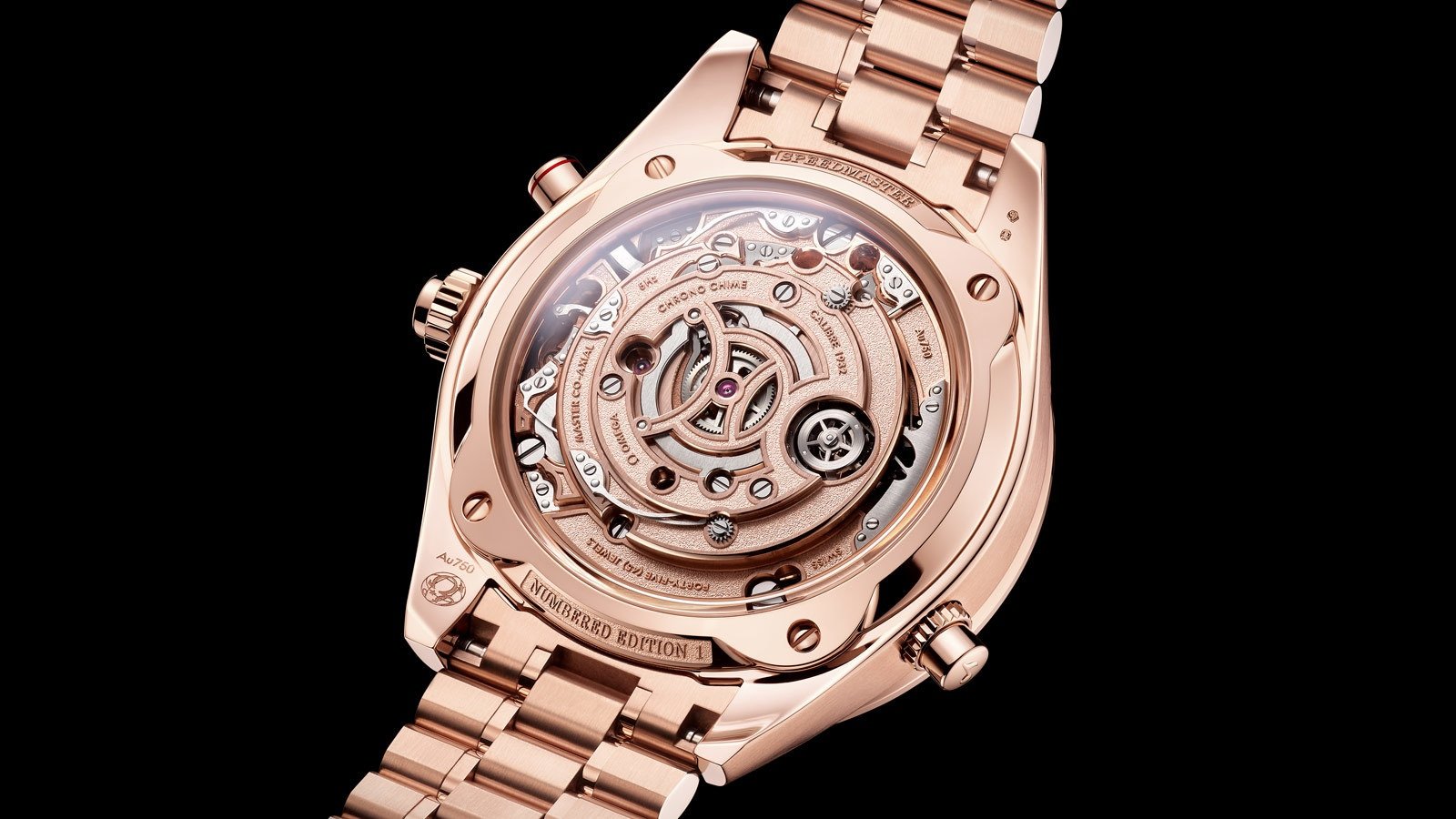 Chrono Chime Speedmaster Sedna™ gold Chronograph Watch 522.50.45.52.03.001