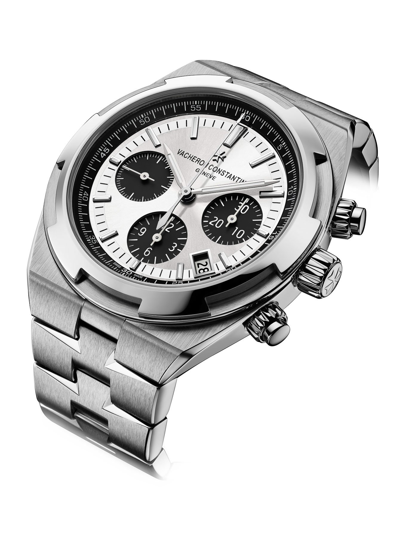 Closer Look: Vacheron Constantin Overseas Reverse-Panda Chronograph