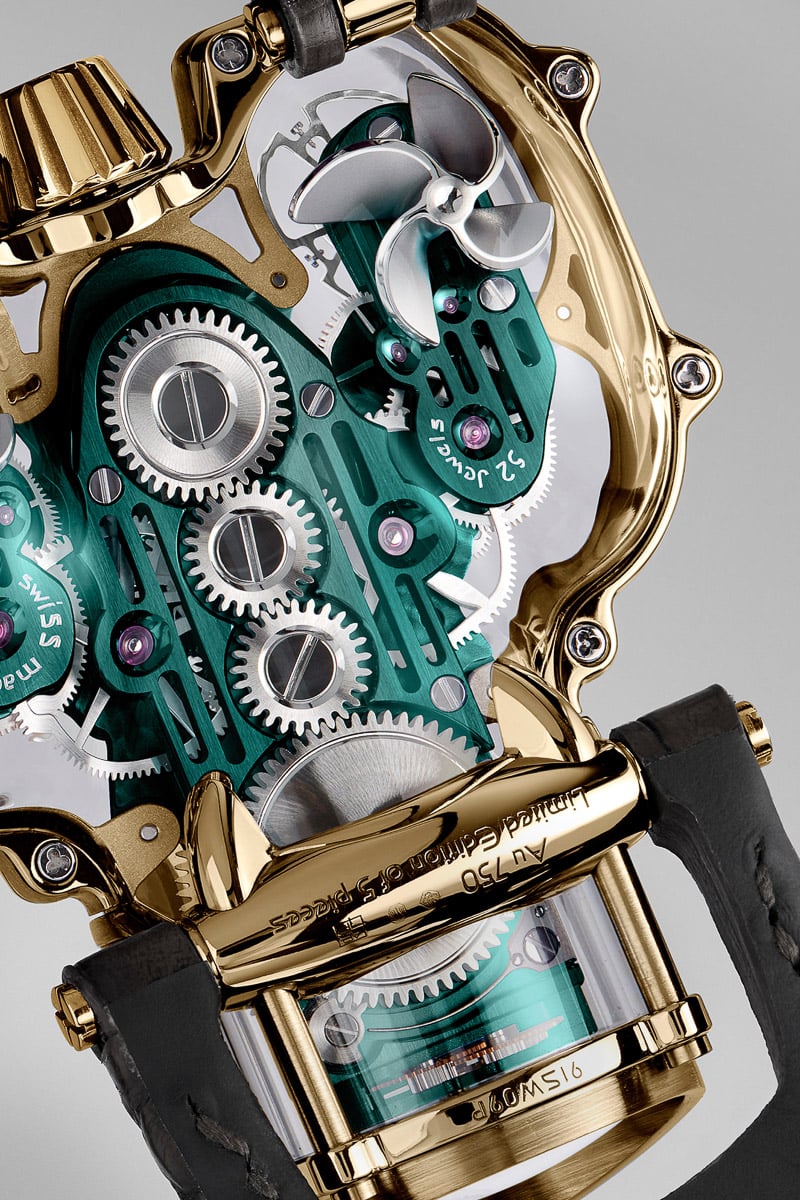 MB&F HM9-SV yellow gold