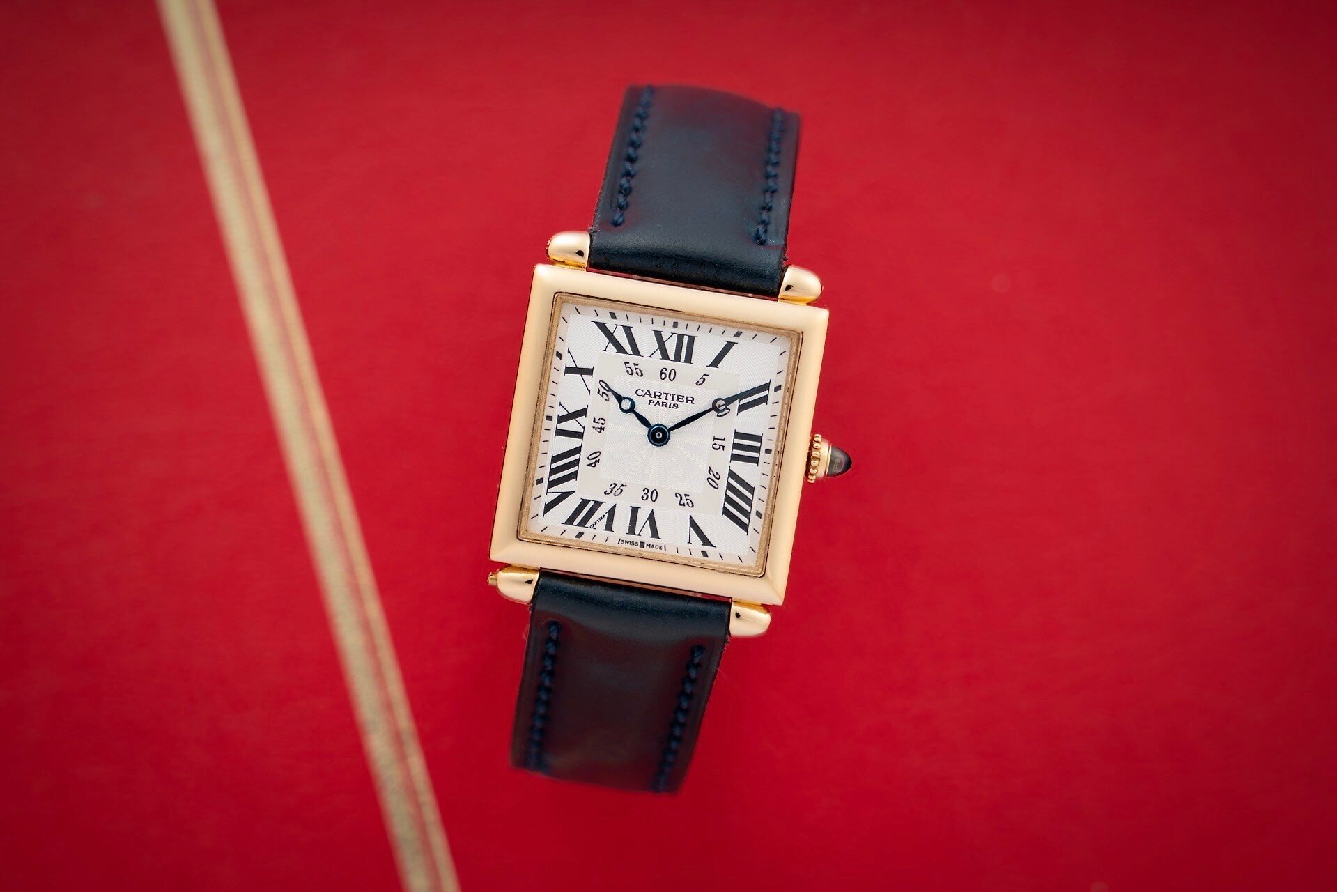 Cartier Tank Louis in platinum from the CPCP collection - full set –  Special Dial