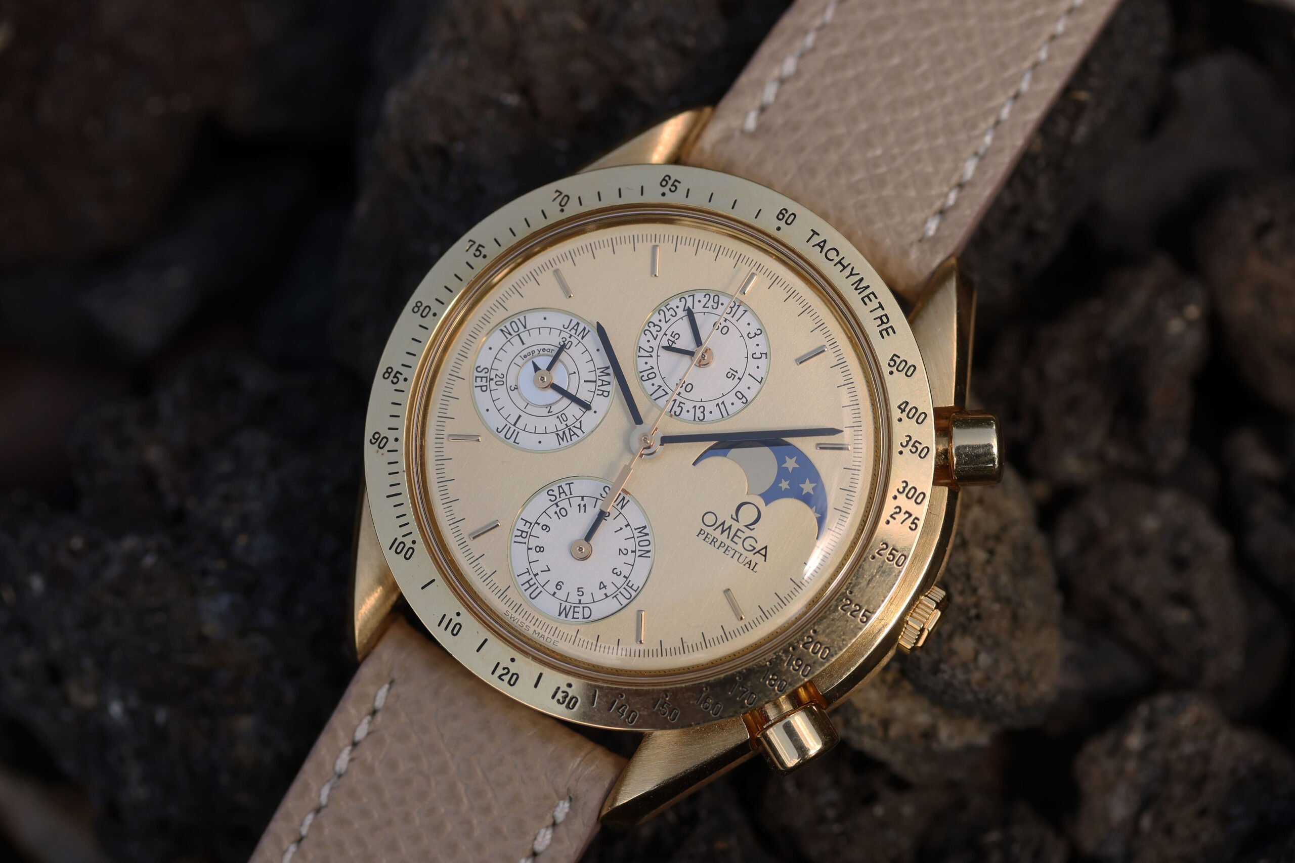 Chrono Chime Speedmaster Sedna™ gold Chronograph Watch 522.50