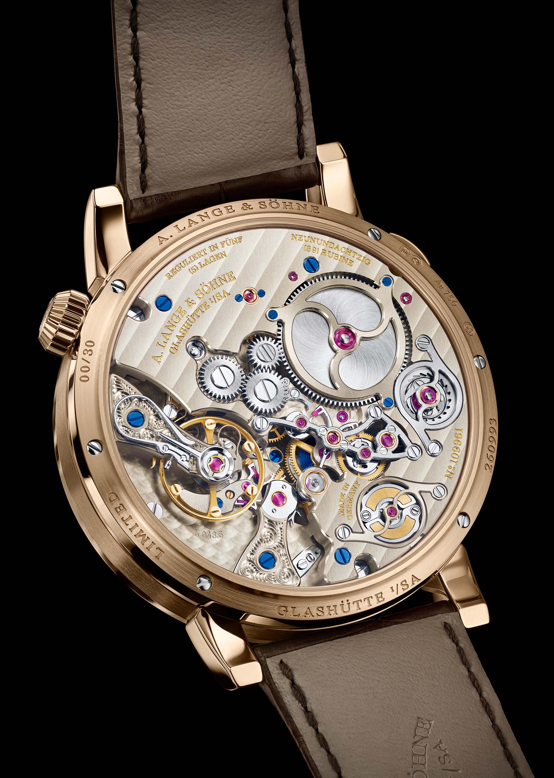 A. Lange & Söhne Zeitwerk Minute Repeater Honeygold L043.5 caliber