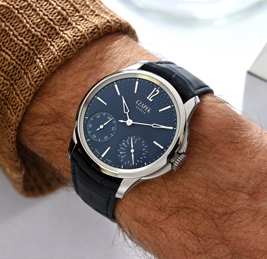 zapek Quai Des Berges 40.5mm N°17 Double Soleil Deep Blue