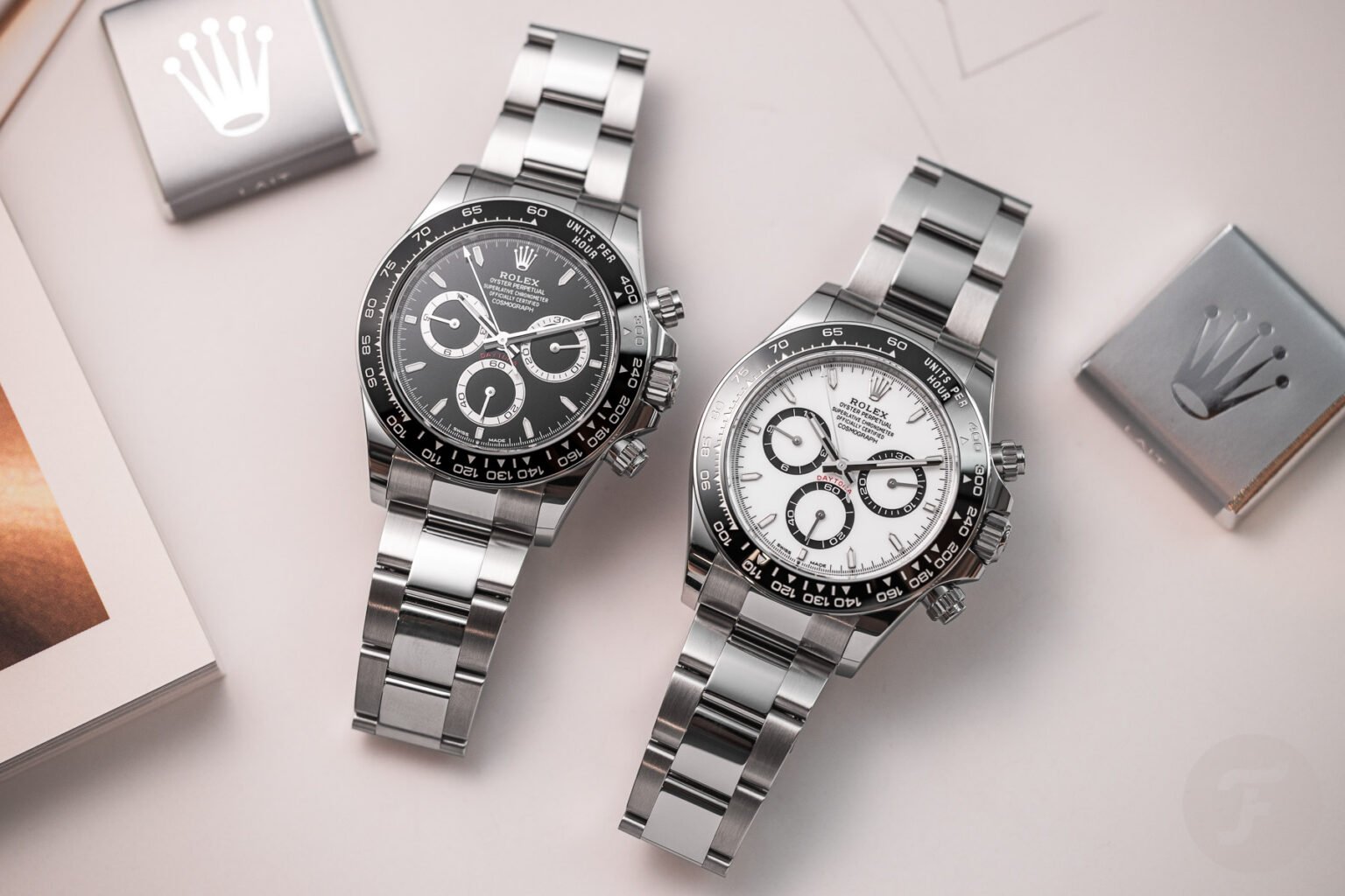 Rolex Cosmograph Daytona 126500LN models side by side