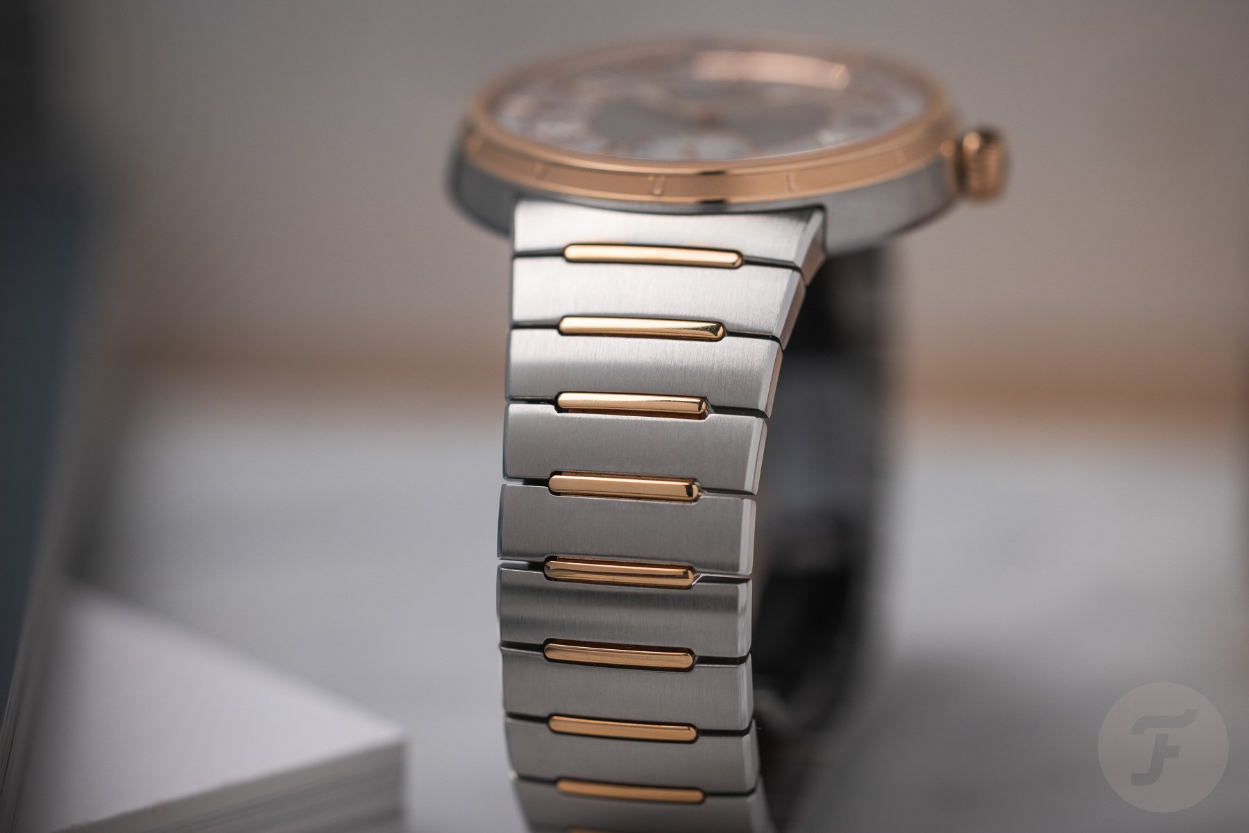 LV Unisex Gold Tone Watch