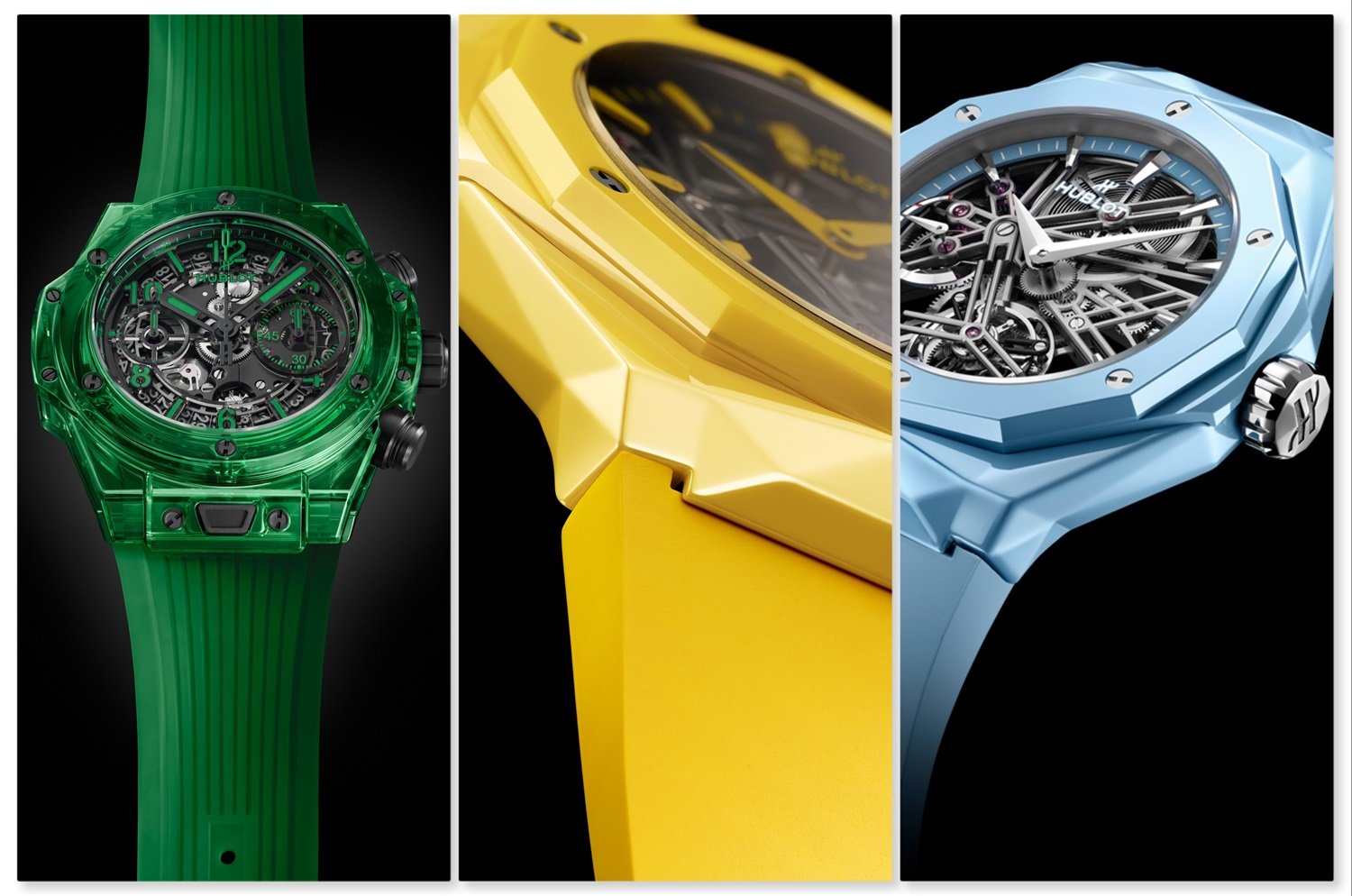 Introducing Three New Hublot Watches: The Big Bang Unico Green Saxem And Classic Fusion Orlinski Ceramic In Two Colors