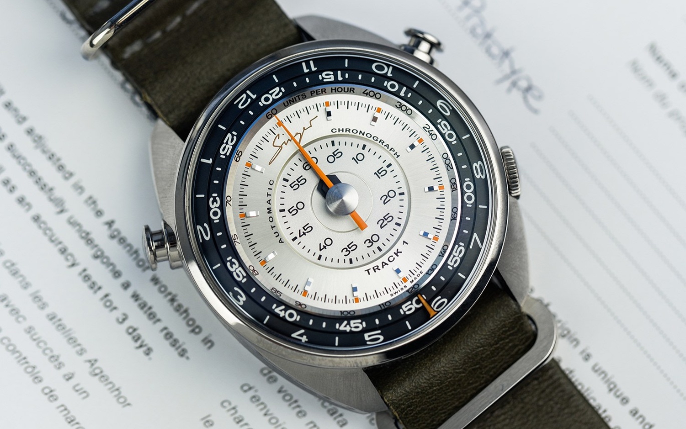 A Singer Reimagined Track1 Chronograph Prototype On Offer From Philips In London ? Featuring A Peek At The Singer DLS Turbo