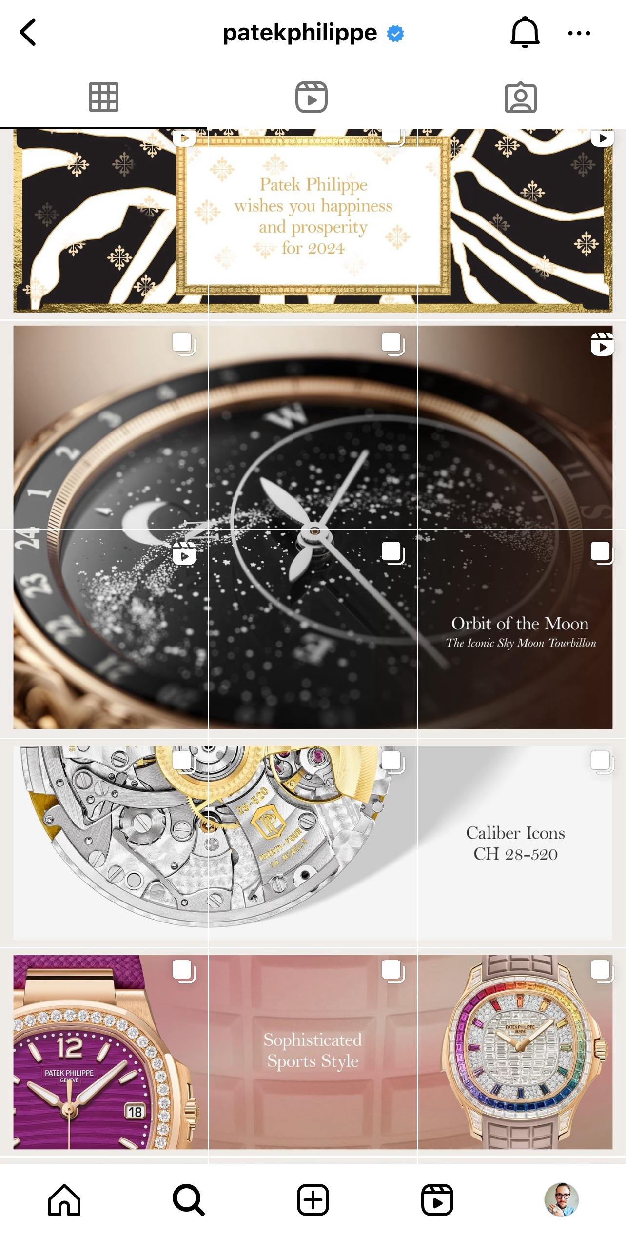 watch brands on Instagram Patek Philippe