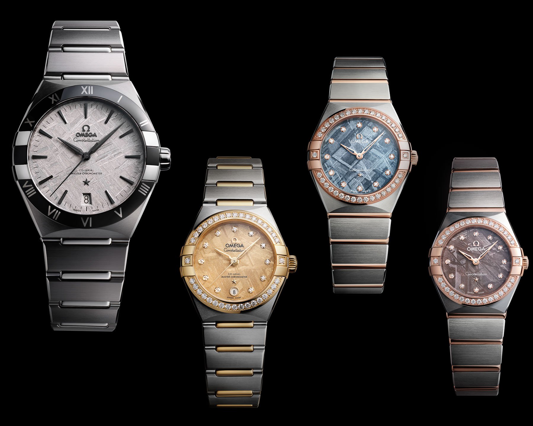 Omega Constellation meteorite dials