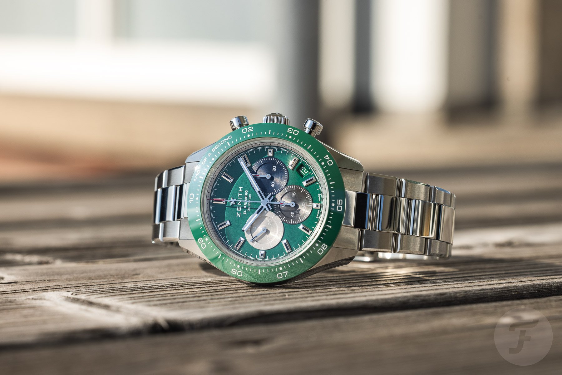 I Got My Hands On The Very Green Zenith Chronomaster Sport Watch This Monday Morning