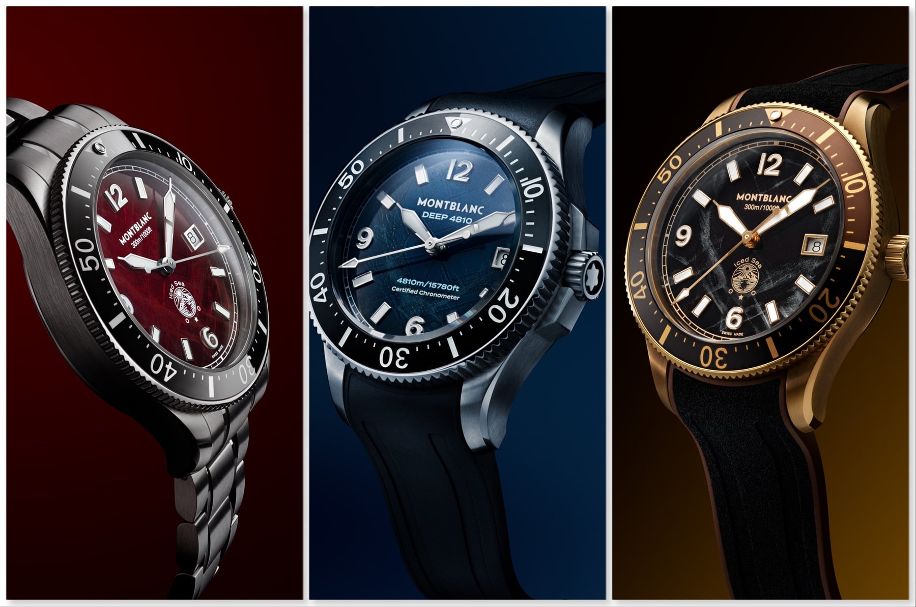 Introducing: The Montblanc Iced Sea 0 Oxygen Deep 4810 And Iced Sea Automatic Date Bronze And Burgundy