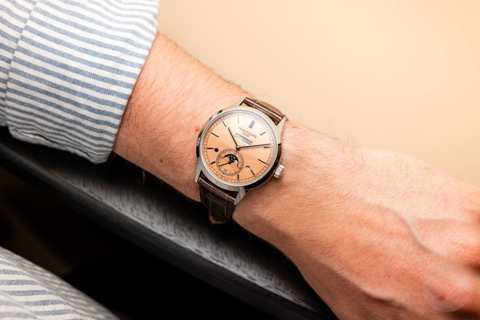 Hands-On: Patek Philippe 5236P Perpetual Calendar Salmon Dial