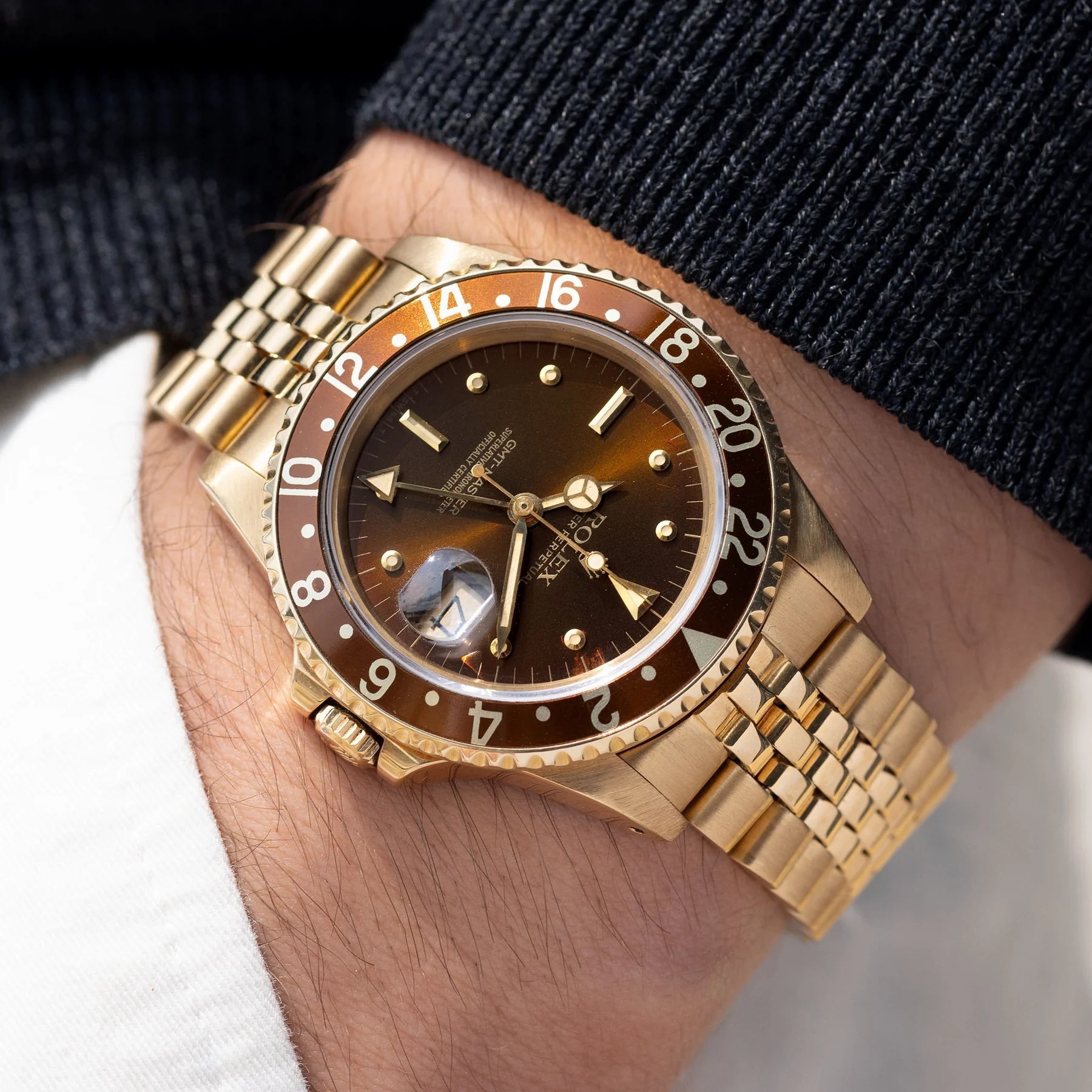 pre-owned full-gold Rolex GMT-Master ref. 1675/8